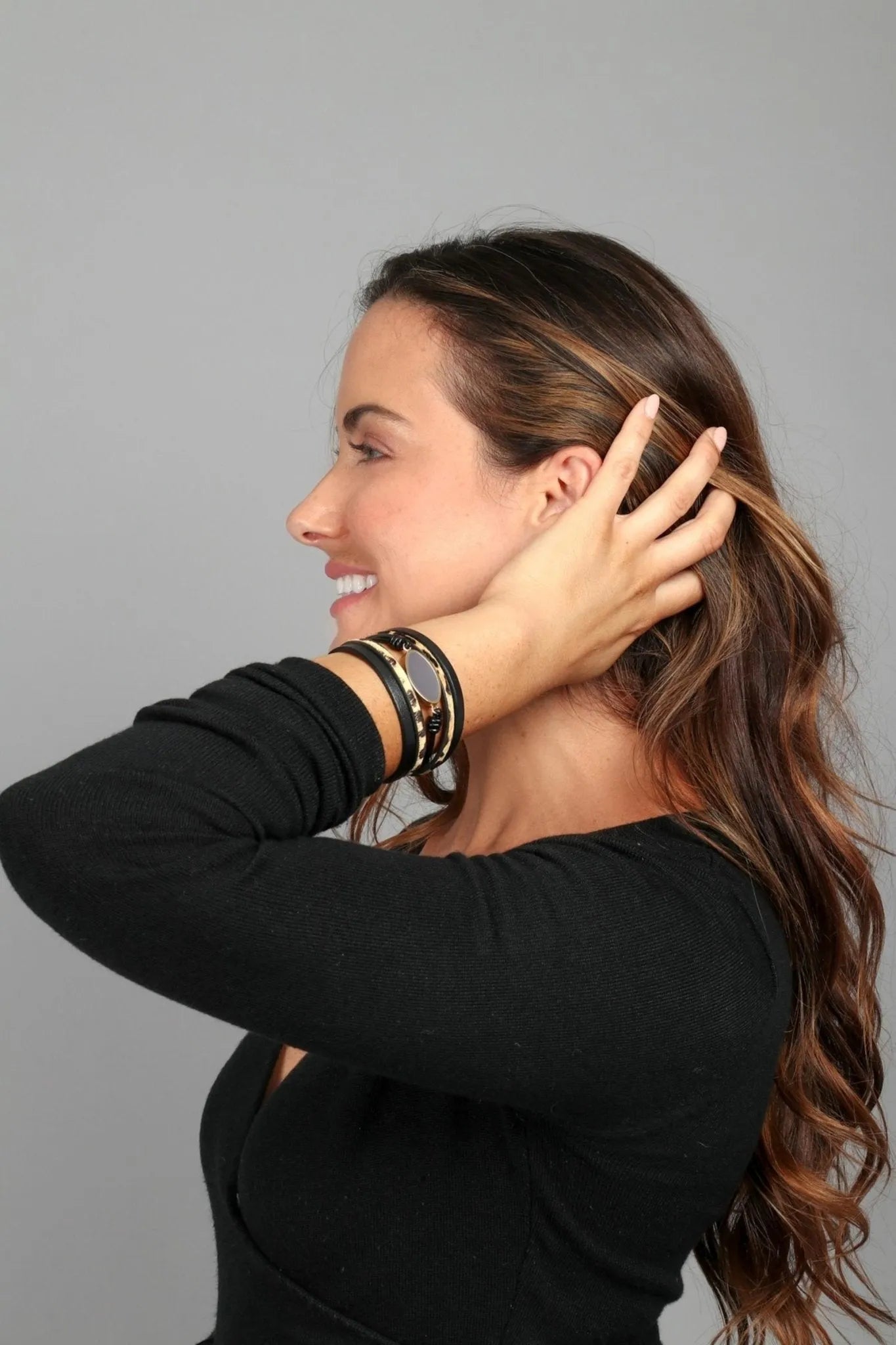 Stylish Leather Leopard Print Multi-Strand Bracelet for Women - Perfect for Boho Fashion, Parties & Everyday Wear