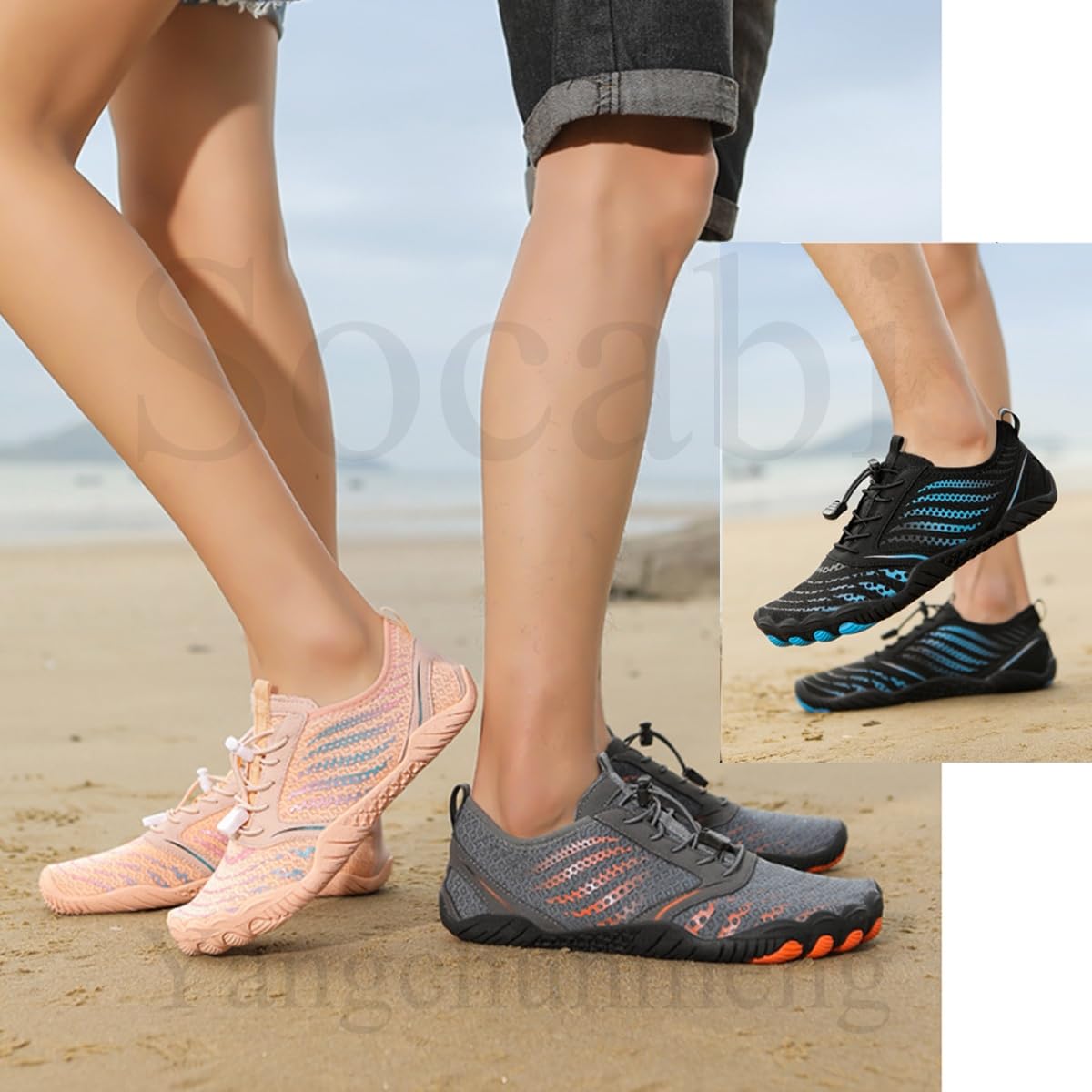 Best Women's Barefoot Running Shoes - Wide Toe Box & Drainage Holes for Trail Running, Beach Walking & Water Sports | Minimalist Lightweight Water Shoes for Outdoor Activities