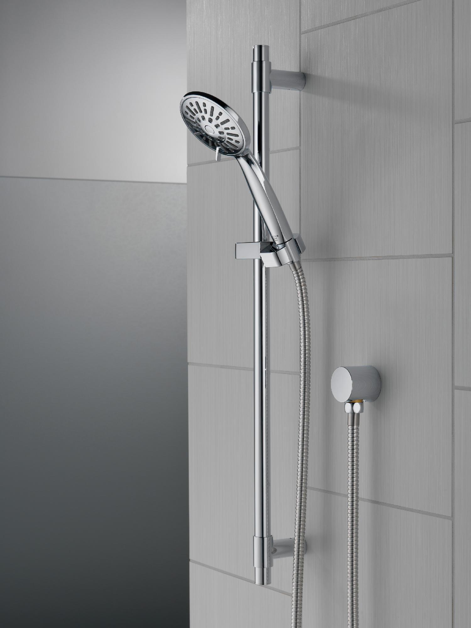 Delta 4-Setting Hand Shower with Slide Bar in Chrome - Perfect for Bathroom Upgrades & Spa-Like Shower Experience (Model 51361)