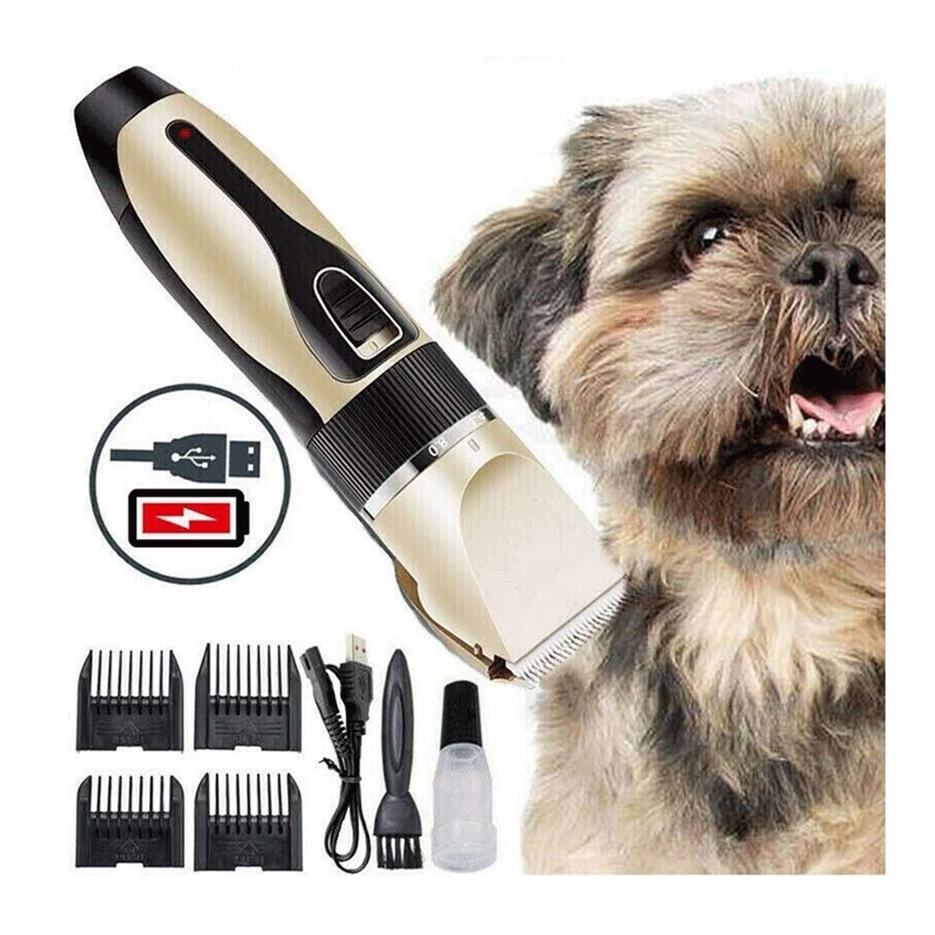 Professional Dog Clippers for Grooming - Low Noise Pet Hair Trimmer for Dogs & Cats, USB Rechargeable Electric Shaver - Perfect for Home Pet Grooming & Professional Use
