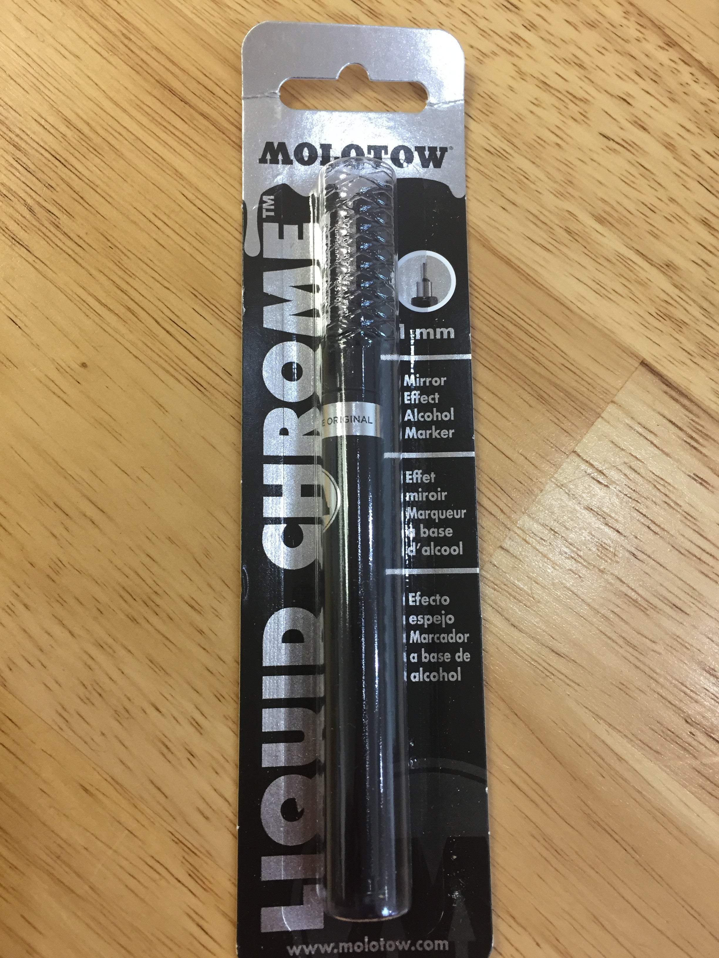 Molotow Liquid Chrome Marker - Metallic Silver Refillable Paint Pen for Art, DIY, Signage & Automotive Detailing | Perfect for Custom Designs, Graffiti & Model Painting