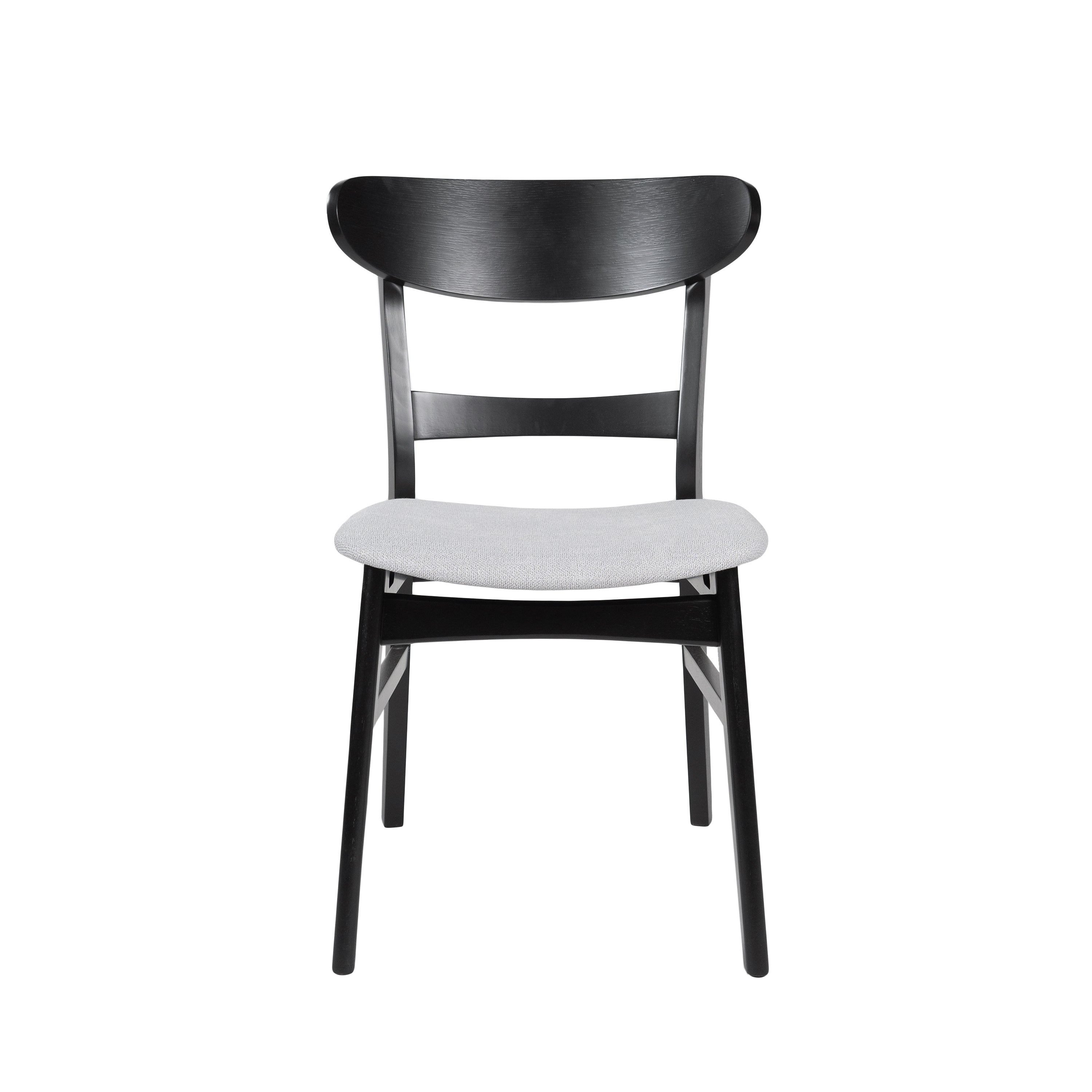 Modern Dining Chairs Set of 2 - Sturdy Wooden Kitchen Chairs with Padded Seats - Perfect for Dining Room, Kitchen, Breakfast Nook & Small Spaces