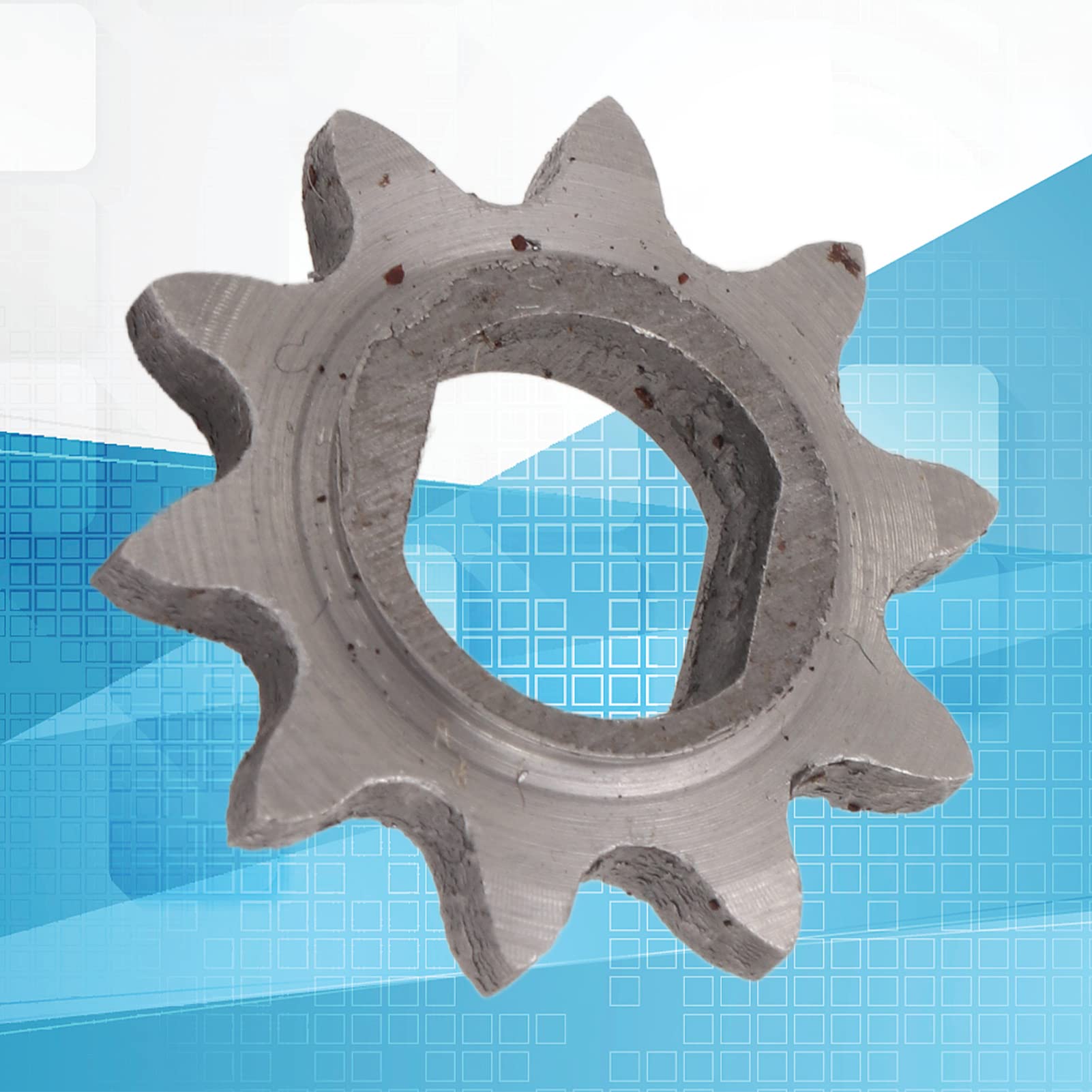 10T 25H Motor Sprocket with H Hole - High Hardness Steel Pinion Gear for Stable Performance | Perfect for Electric Motors, Conveyor Systems & Industrial Machinery