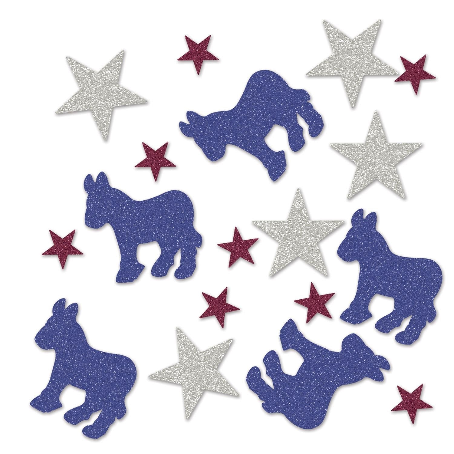 12 Pack Beistle Democratic Deluxe Sparkle Party Confetti (0.5 Oz/Pkg) - Premium Glitter Confetti for Birthday, Wedding, New Year Celebrations & Festive Decorations