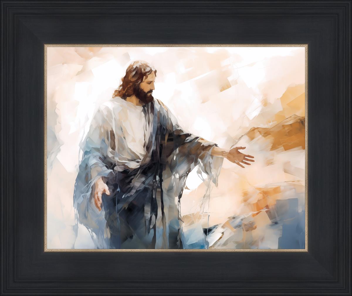 Come Unto Me By Gabriel Heaton - Inspirational Christian Wall Art for Home & Church Decor | Perfect for Living Room, Bedroom & Office