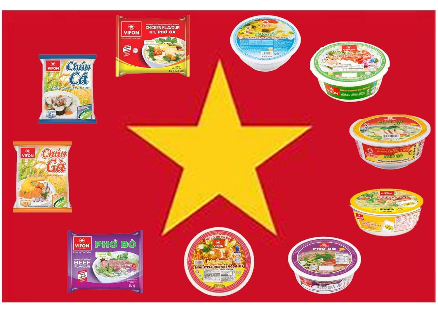 15-Pack International Instant Ramen Noodles Variety Box - Japanese, Filipino, Thai & Vietnamese Flavors with Free Chopsticks & Sticker | Asian Snacks, College Dorm Meals, Office Lunch & Quick Dinner Solution