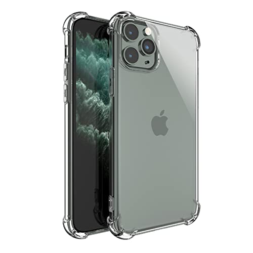 iPhone 11 Pro Max Clear Case - Ultra Slim Crystal Clear TPU Protective Cover | Shockproof & Durable Soft Bumper | Perfect for Everyday Protection & Showcasing Your Phone Design
