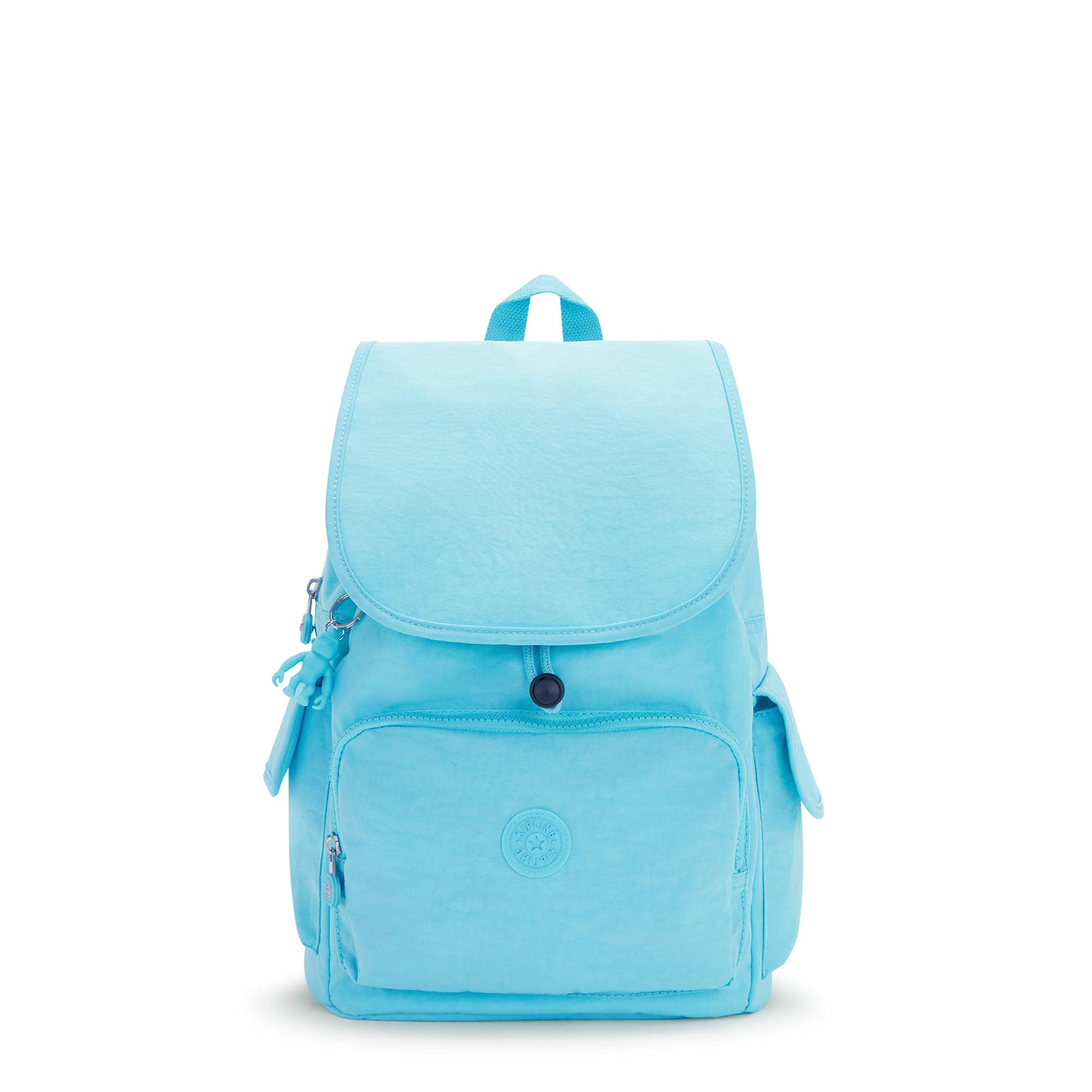 Kipling City Pack Medium Backpack for Women & Men - Lightweight Travel Backpack with Laptop Compartment, Water Resistant Blue Splash Design - Perfect for Work, School, College & Daily Commute