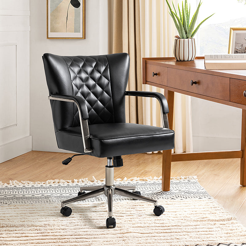 Egmont Waterproof 360 Degree Swivel Office Task Chair - Ergonomic Desk Chair for Home & Office Workspace, Gaming, and Study