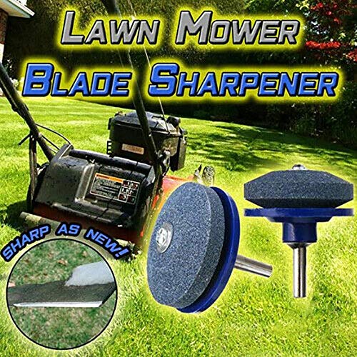 Universal Lawn Mower Blade Sharpener - Rotary Drill Attachment for Fast Blade Grinding | Car Accessories & Garden Tool Maintenance | Perfect for DIY Lawn Care and Mower Blade Sharpening