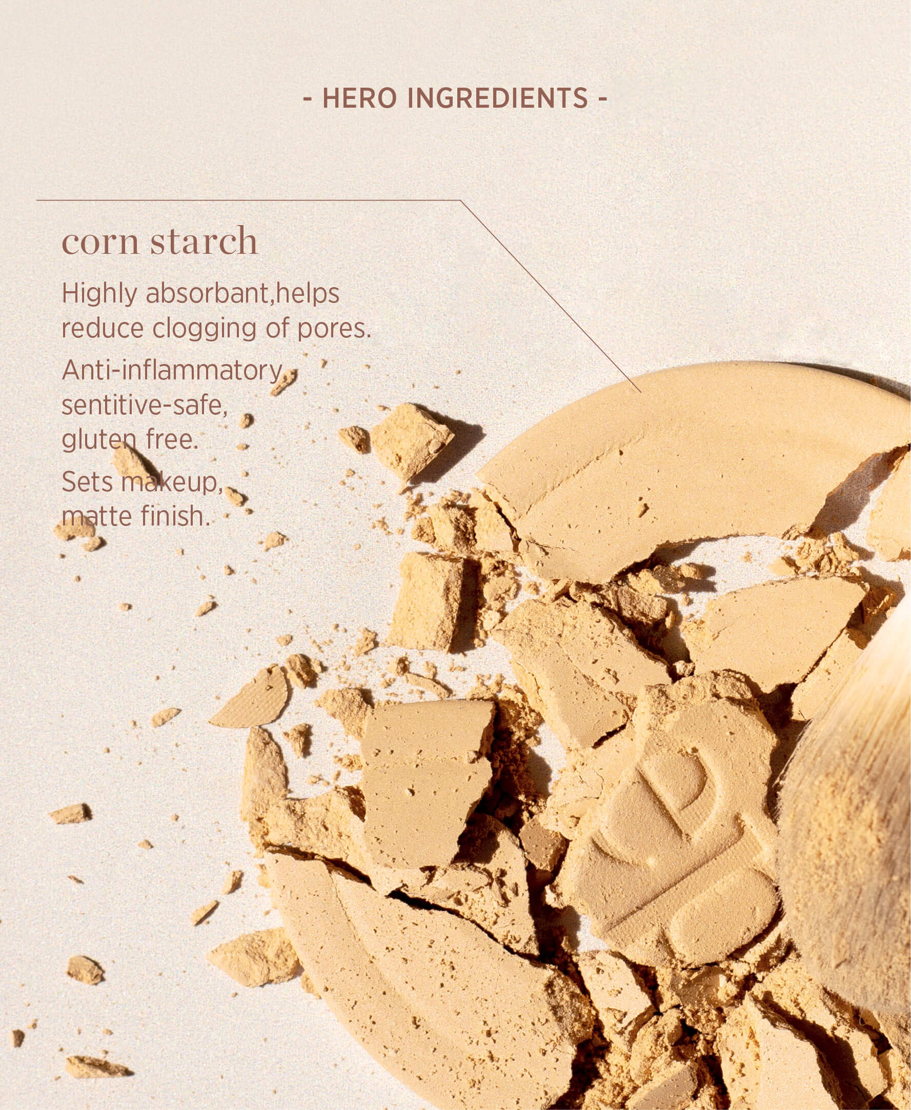Corn Setting Powder Refill - Loose Translucent Face Powder for Makeup, Oil Control & Shine Reduction - Perfect for Everyday Wear & Touch-Ups