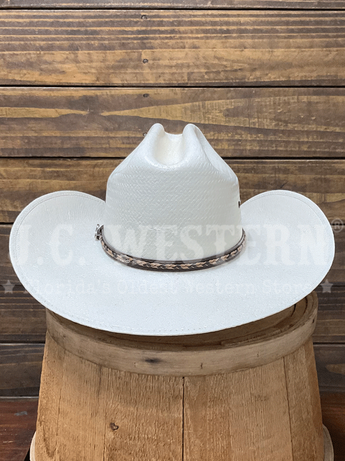 Justin JS1156MRGN40 10X Morgan Straw Cowboy Hat Ivory - Western Style Hat for Men & Women, Perfect for Rodeo, Country Music Festivals & Outdoor Adventures