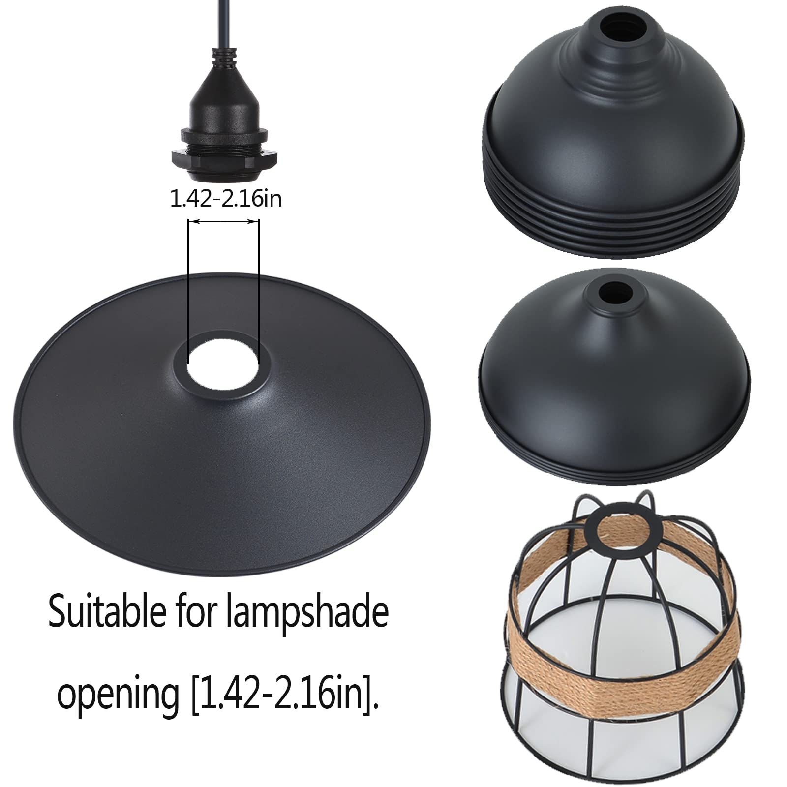 10FT Waterproof Outdoor Electric Light Socket with Wire - E26/E27 Base for Temporary Building Lighting, Construction Sites, Garden, Patio & Camping Use