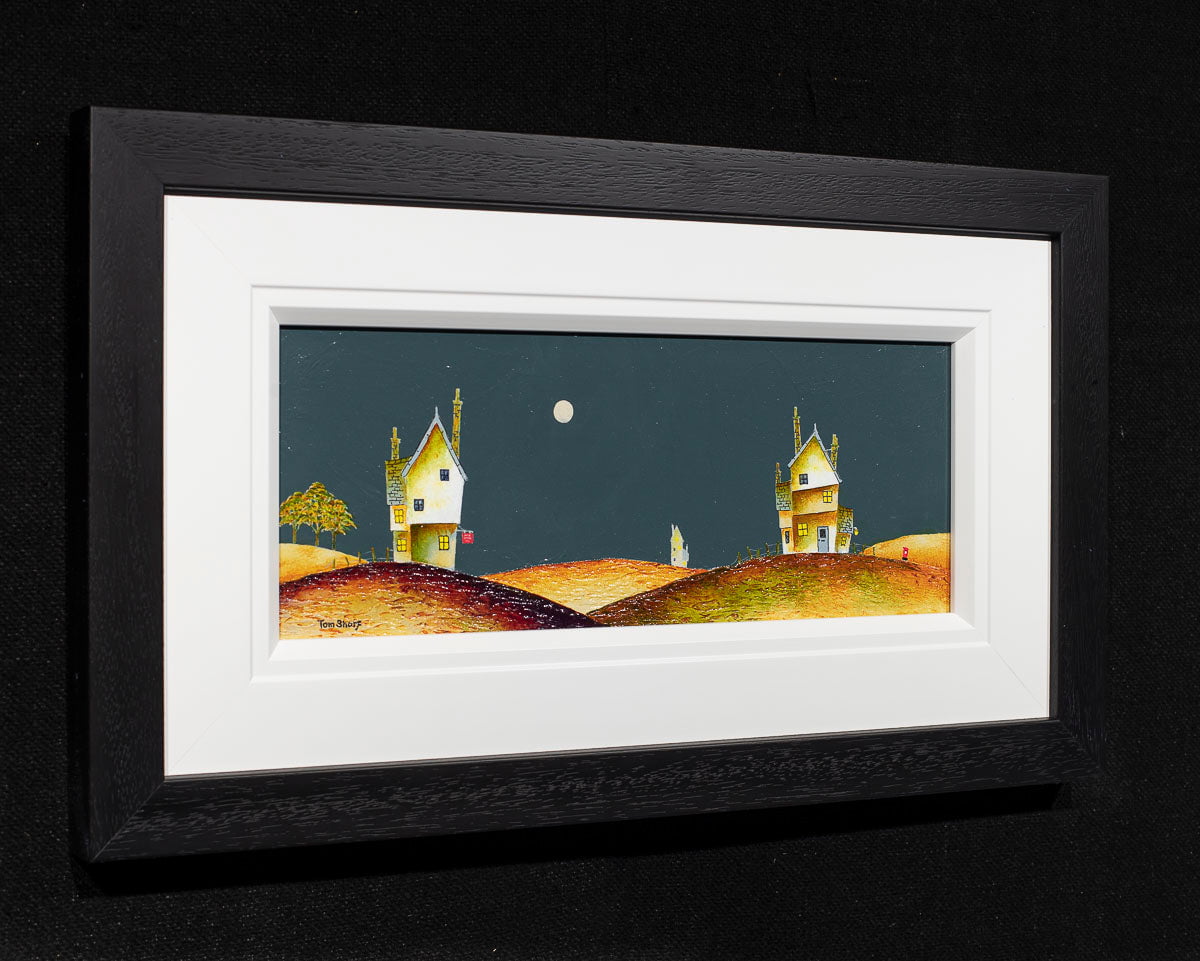 Full Moon on the Horizon - Original Artwork for Home & Office Decor | Wall Art for Living Room, Bedroom, or Gift