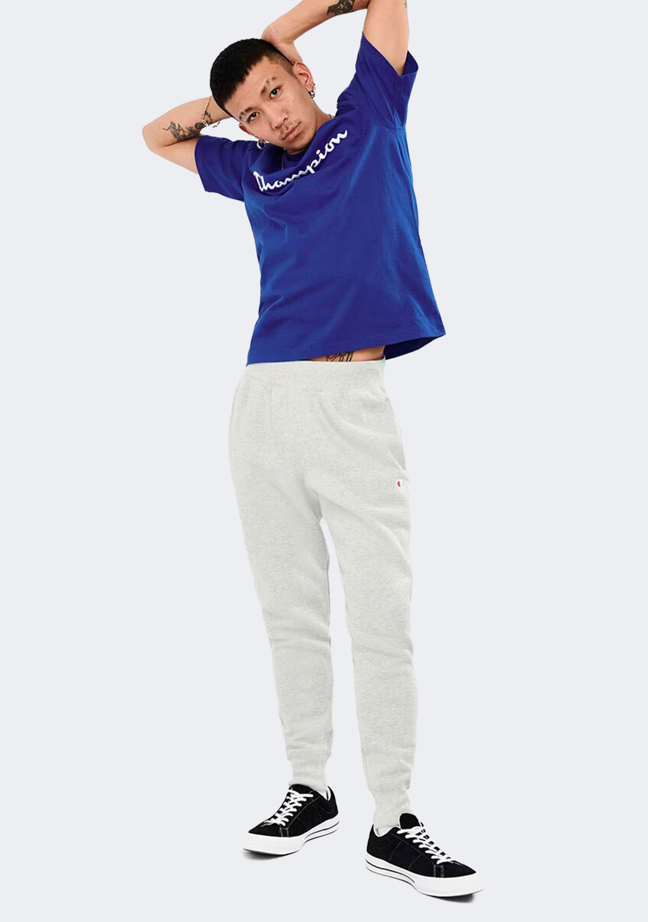 Champion Men's Reverse Weave Track Pants - Comfortable Athletic Joggers for Gym, Running & Casual Wear | Moisture-Wicking Fleece Sweatpants with Side Pockets