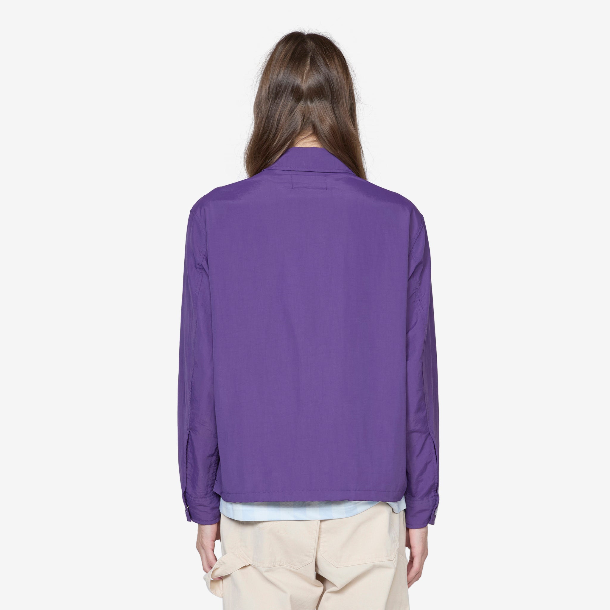 Classic Logo Coaches Jacket - Purple Windbreaker for Men & Women | Perfect for Outdoor Sports, Casual Wear & Team Uniforms
