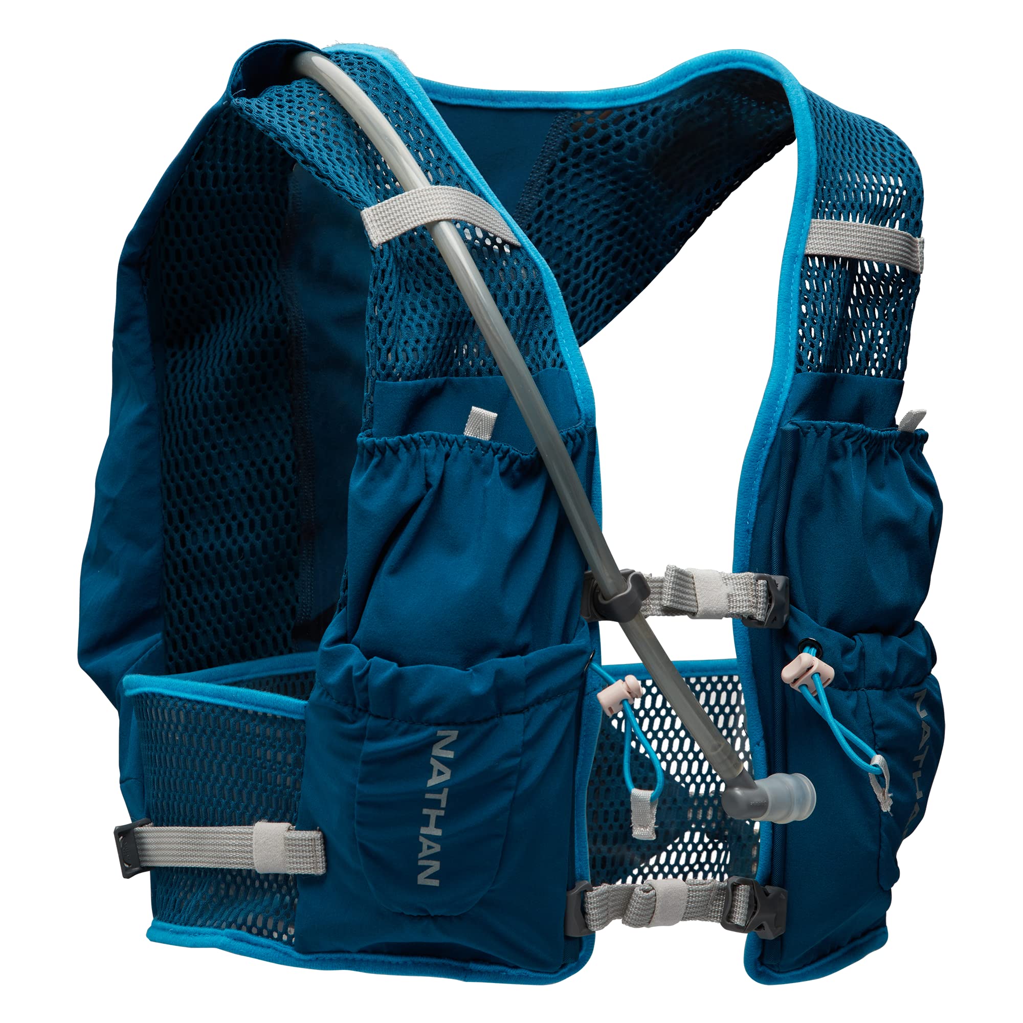Nathan VaporAir Lite 4L Hydration Pack with 2L Bladder - Lightweight Running Vest with Water Bottle Pockets, Breathable Material for Hiking, Cycling & Outdoor Sports