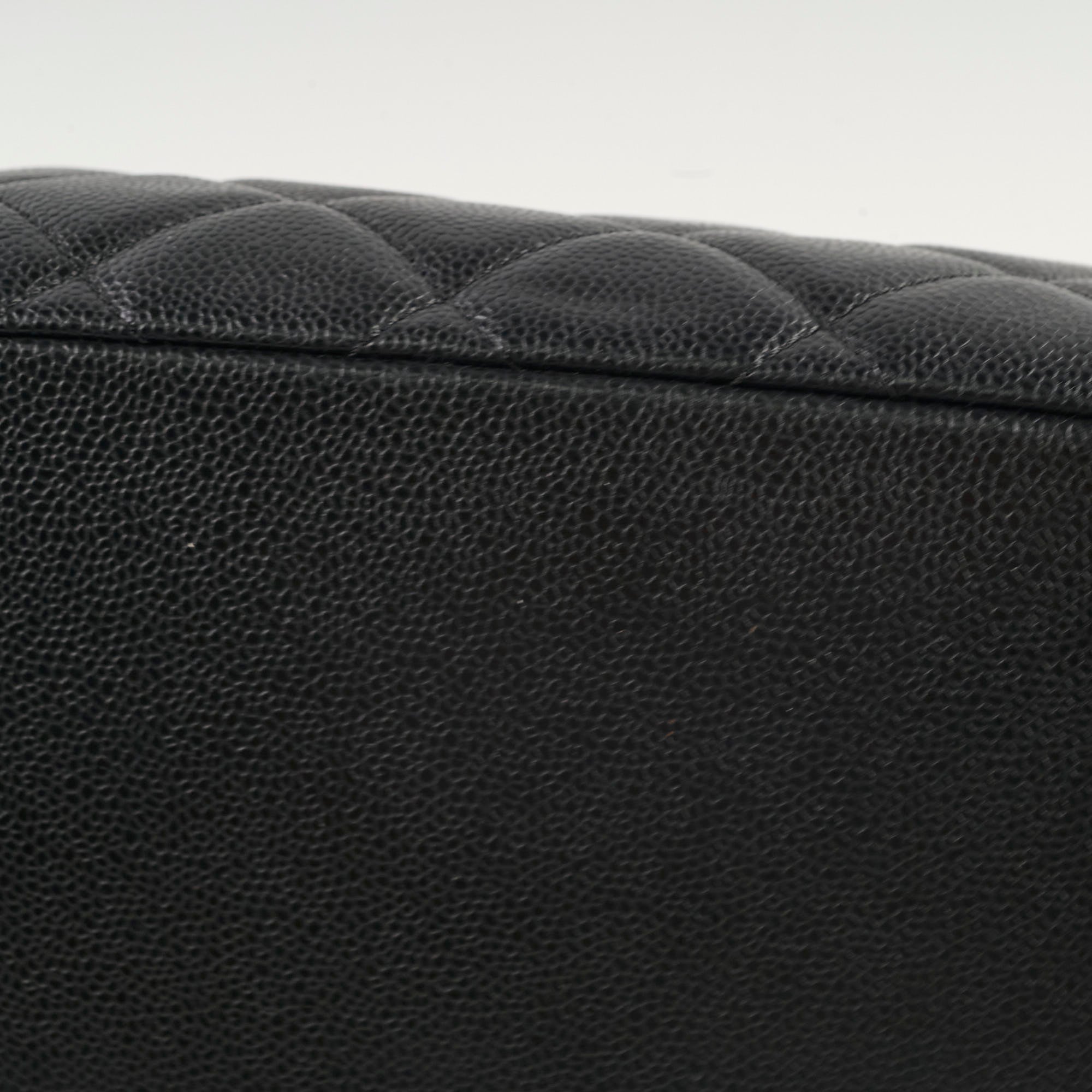 Chanel CC Logo Caviar Leather Black Shoulder Bag - 17 Series Luxury Handbag for Women | Perfect for Work, Evening Events & Special Occasions