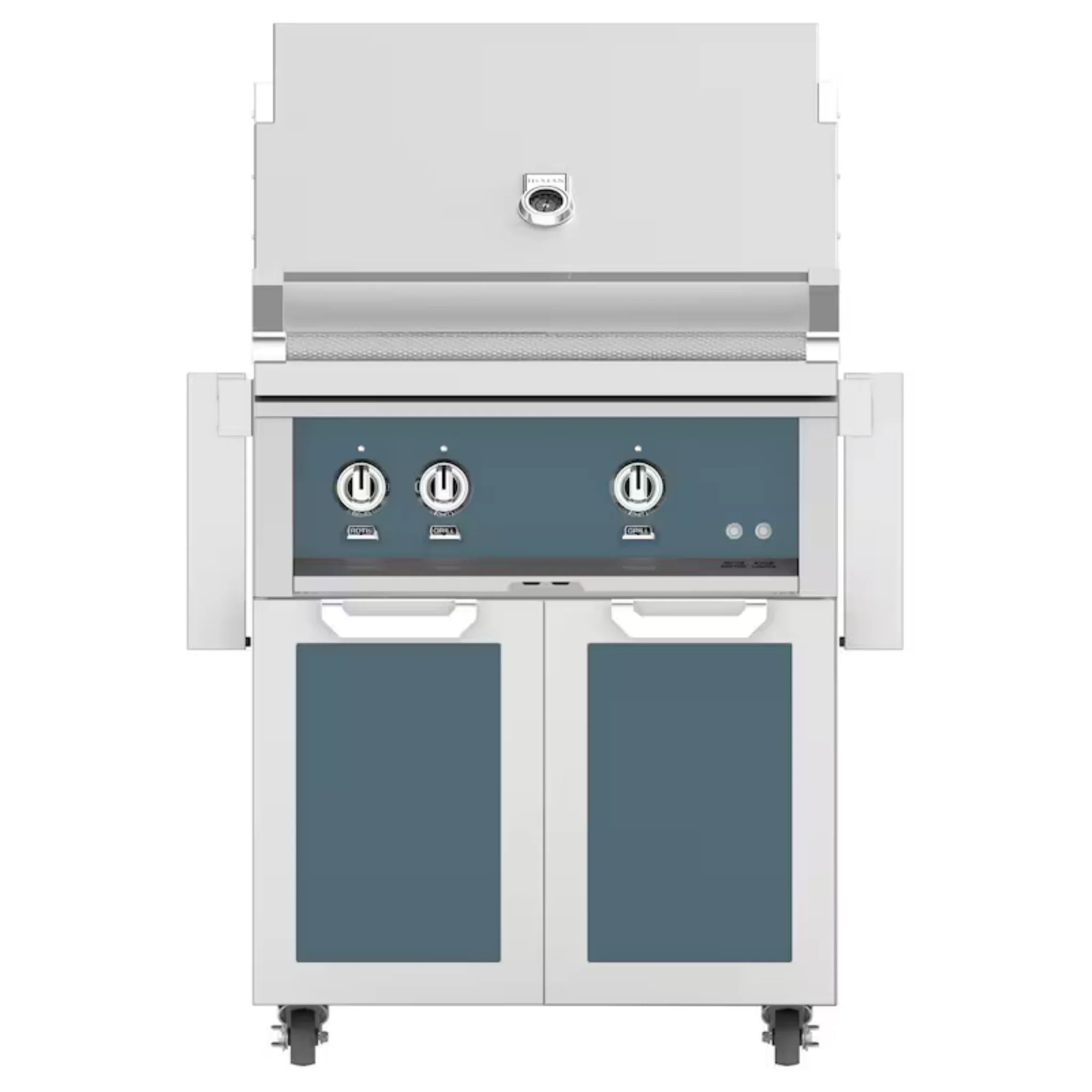 Hestan 30-Inch Freestanding Gas Grill with Double Access Doors - GBR30 GCD30 - Perfect for Outdoor Cooking, Backyard BBQs, and Patio Entertaining