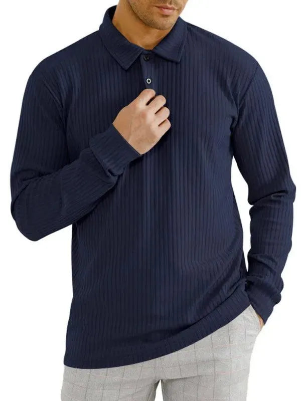 Premium Solid Polyester Polo Shirt for Men - Comfortable All-Season Casual Wear - Perfect for Office, Golf & Everyday Outfits