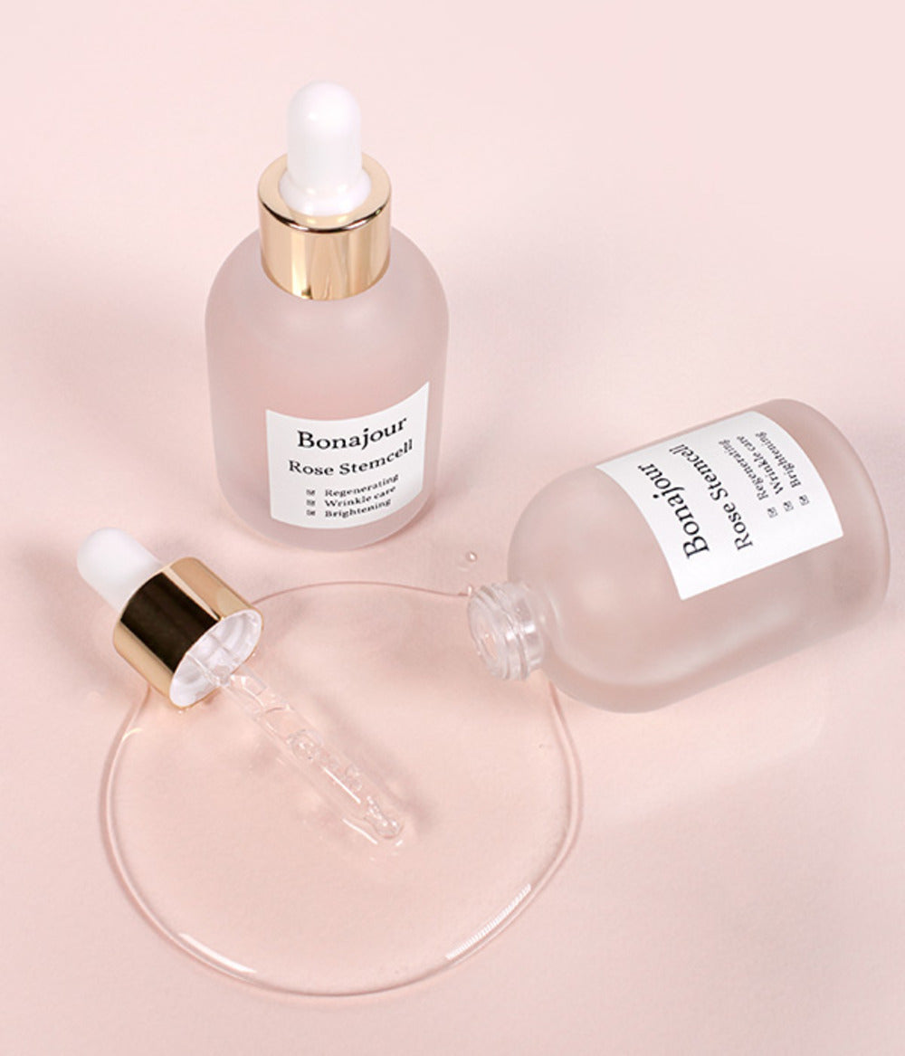 Bonajour Rose Stem Cell Ampoule 30ml - Hydrating Facial Serum for Glowing Skin | Perfect for Daily Skincare & Anti-Aging Routine