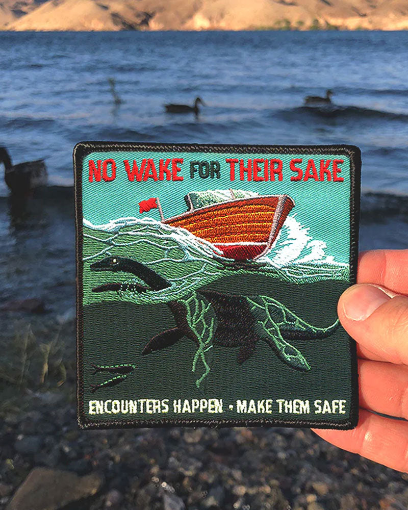 Nessie Boat Safety Patch - Large Embroidered Iron-On Patch for Life Jackets & Gear - Perfect for Boating, Kayaking & Water Sports Enthusiasts