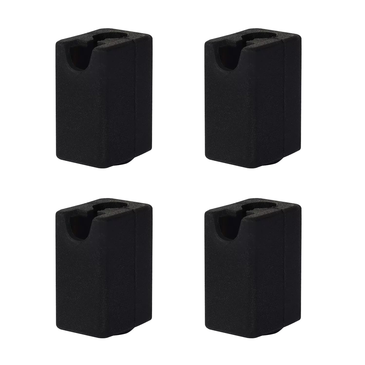 4PCS High-Temp Silicone Socks for Elegoo Neptune 4 Plus/4 Max 3D Printer - Durable Black Extruder Cover Protects Heater Block & Nozzle - Essential 3D Printing Accessories for Smoother Prints & Less Filament Waste