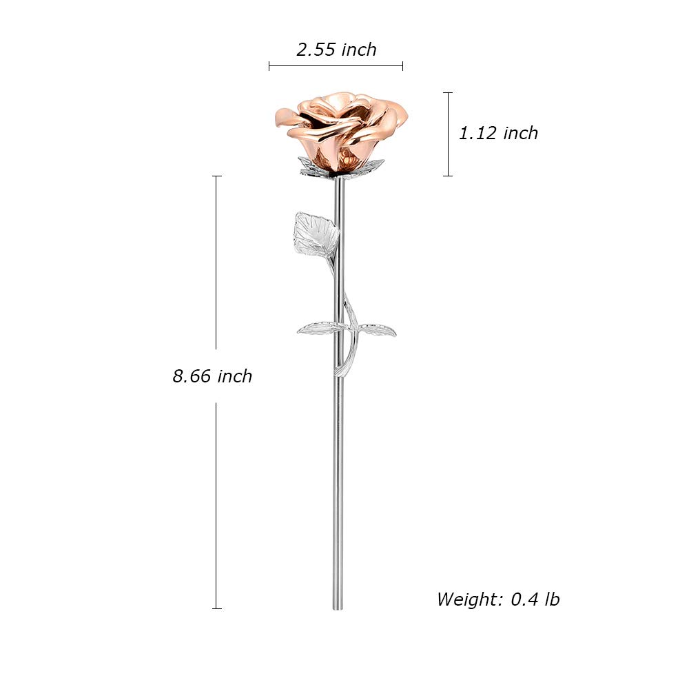 Stainless Steel Cremation Jewelry for Ashes - Memorial Urn Keepsake with Rose Flower Design - Multifunctional Funeral Decoration (Silver & Rose Gold) | Perfect for Honoring Loved Ones, Memorial Services & Keepsake Gifts