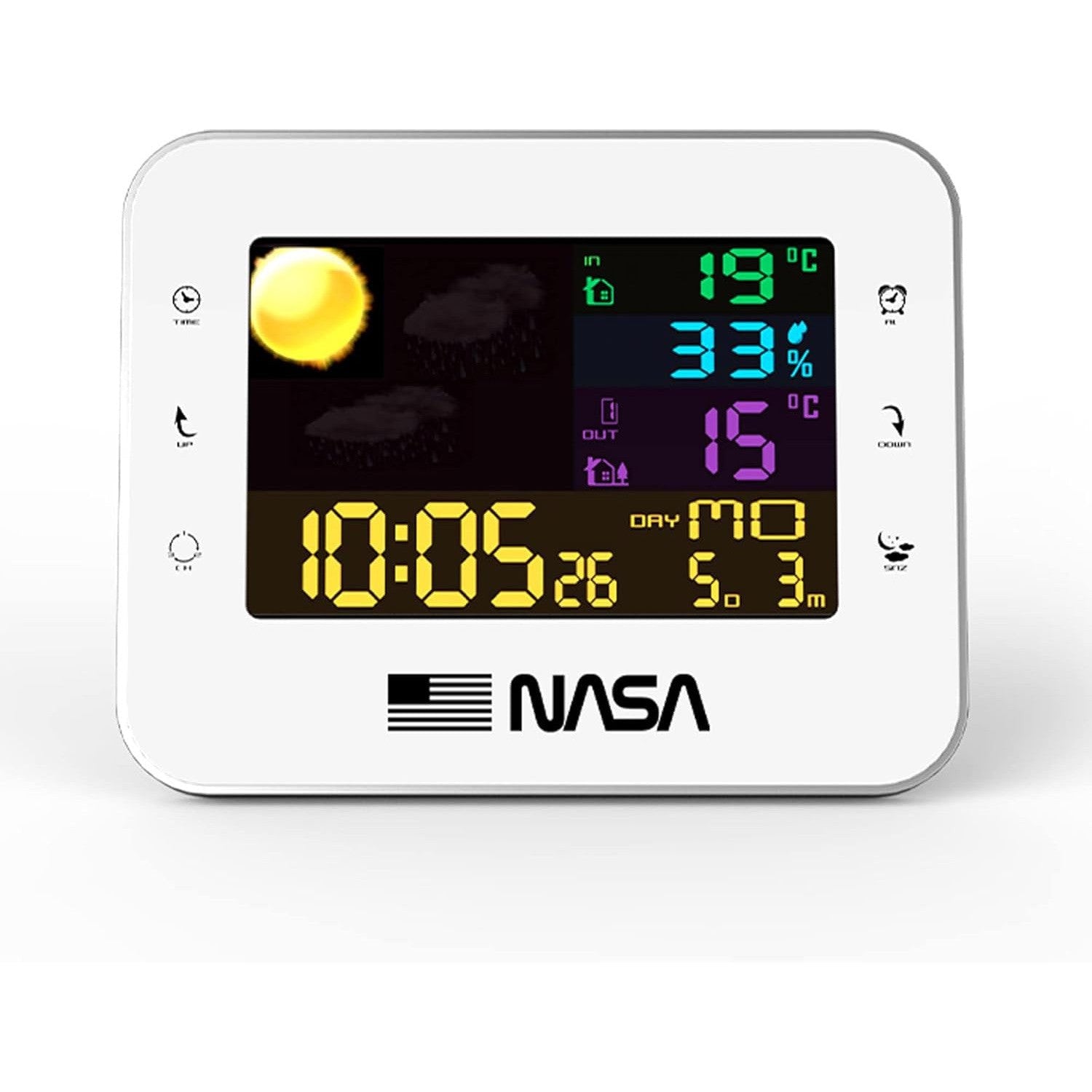 NASA WS500 Weather Station - Wireless Digital Weather Monitor with Wind Speed, Temperature & Humidity Sensor | Perfect for Home, Garden & Outdoor Activities