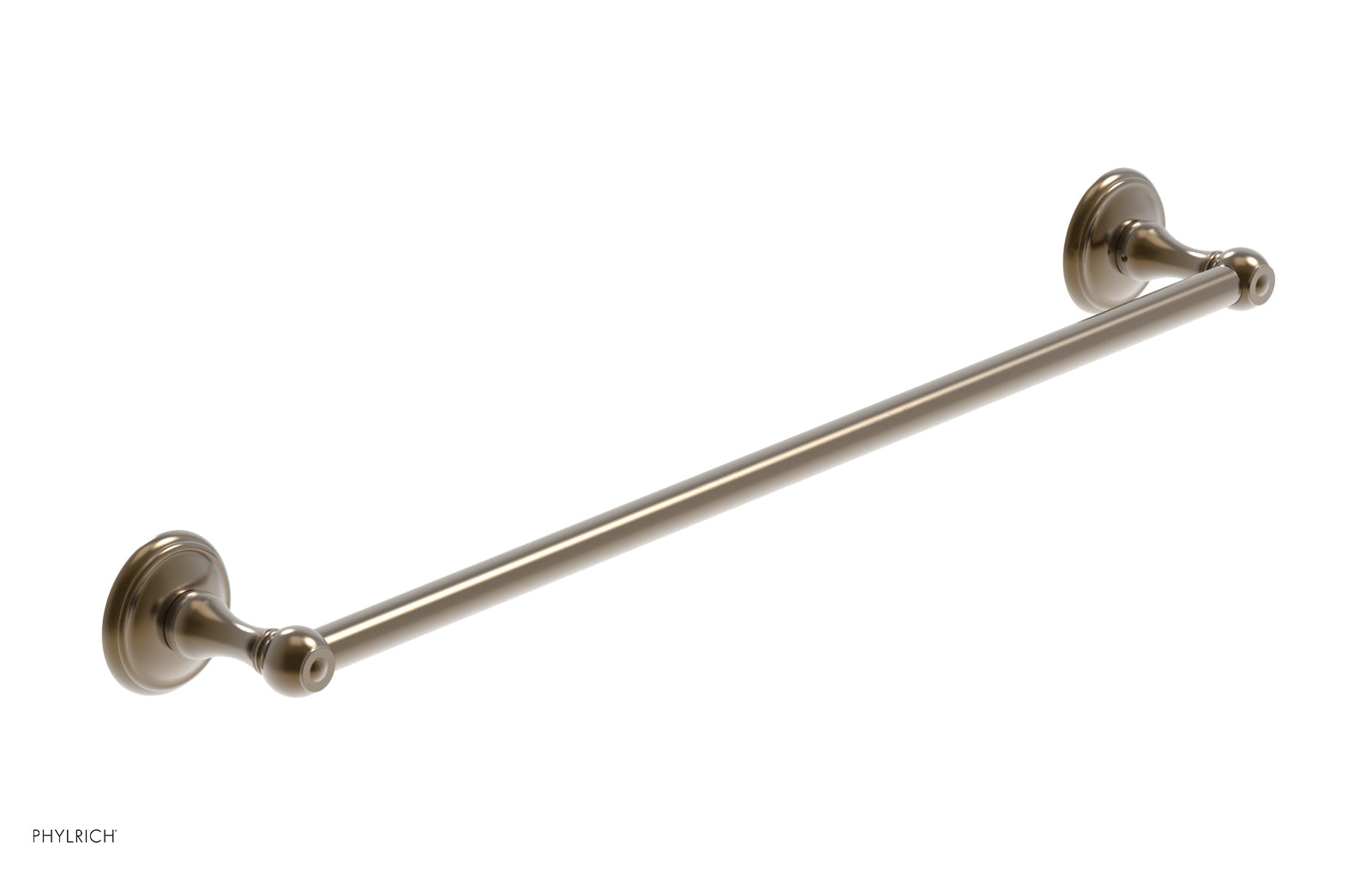 3RING 24-Inch Brushed Nickel Towel Bar - Heavy Duty Bathroom Towel Rack for Kitchen, Bathroom, and Laundry Room - KGB70