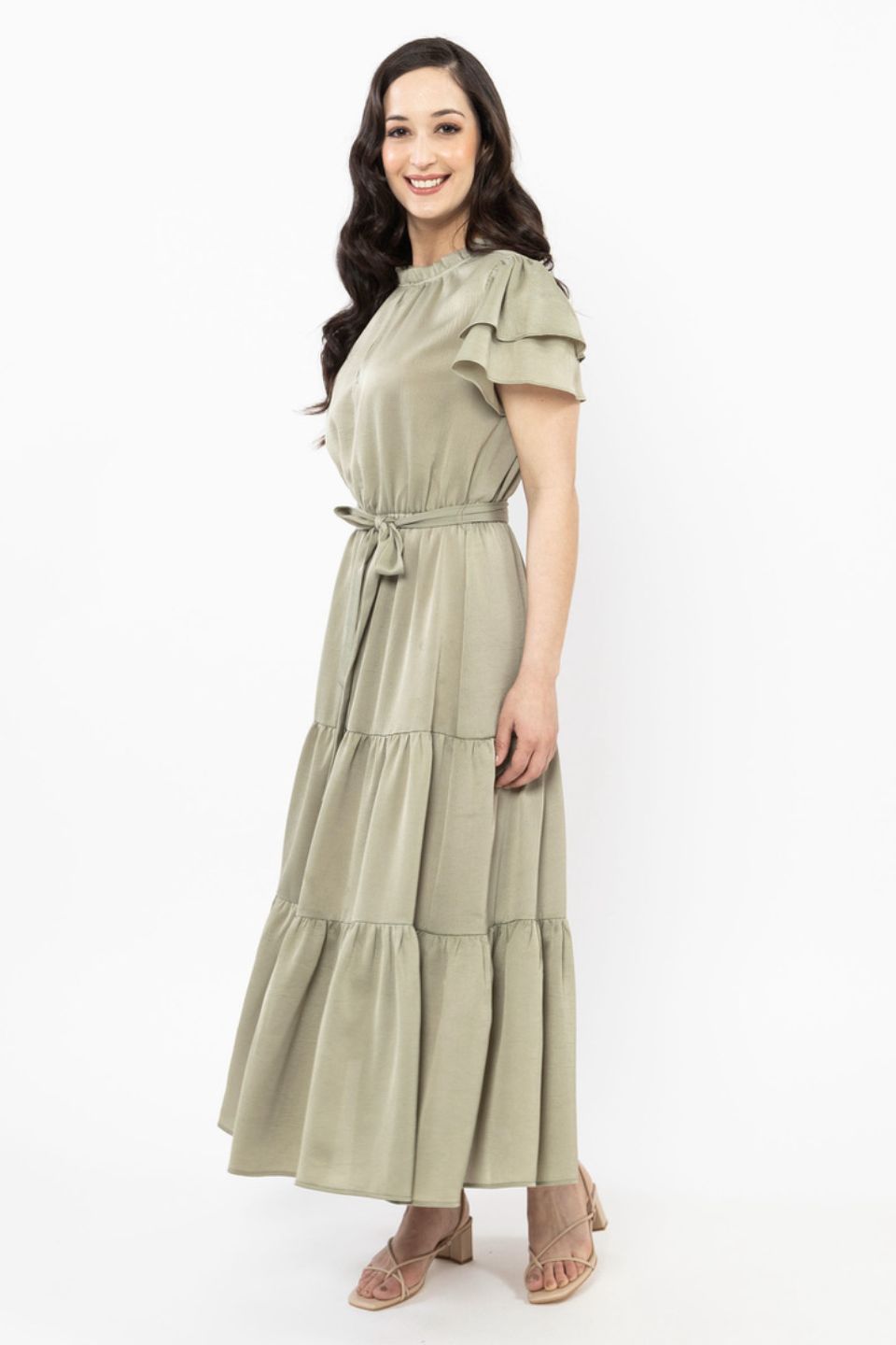 Cruise Sage SS Tiered Maxi Dress - Flowy Summer Beach Dress for Women, Boho Chic Vacation Outfit | Perfect for Beach Parties, Tropical Getaways & Evening Dinners