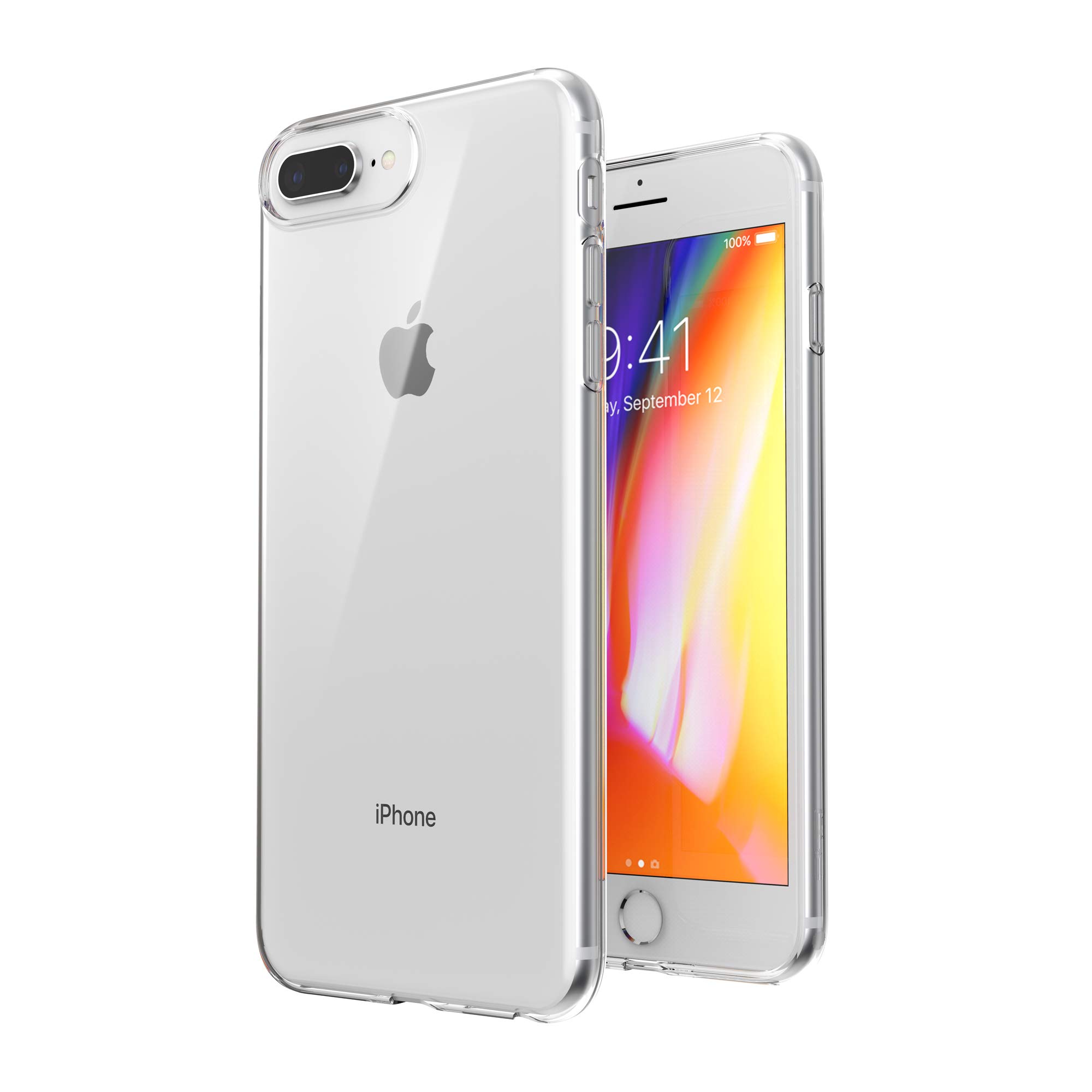 Speck Slim Clear iPhone 8 Plus / 7 Plus / 6S Plus Case - Single Layer Protective Cover - Crystal Clear Design for Everyday Protection & Style | Perfect for Work, Travel & Daily Use