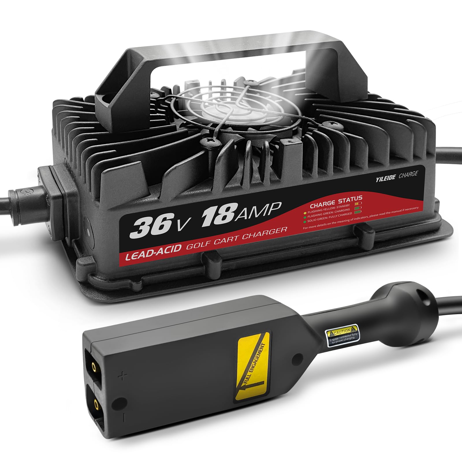 36V Golf Cart Battery Charger for EZGO TXT 18AMP - D Style Plug | Fast Charging & Reliable Power for Golf Carts, Electric Vehicles & Outdoor Equipment
