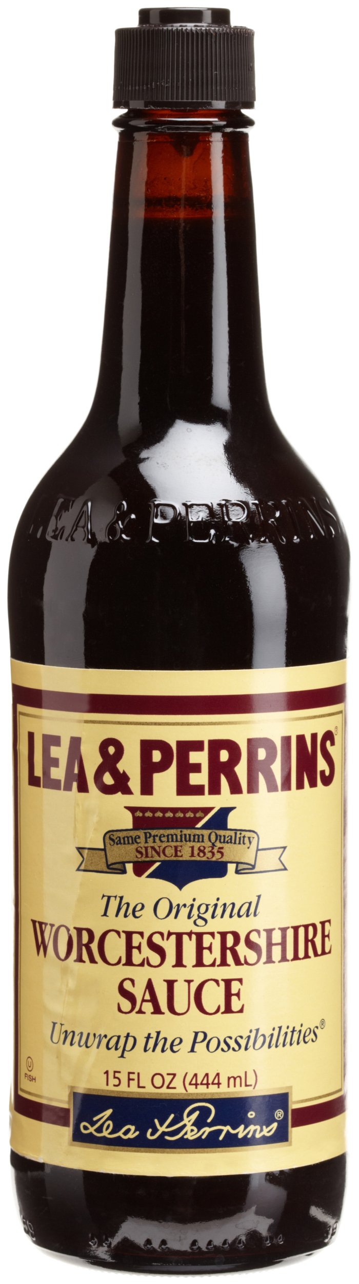 Lea & Perrins Worcestershire Sauce - 15 Oz Glass Bottle (Pack of 12) - Perfect for Steaks, Burgers, Bloody Marys & Marinades
