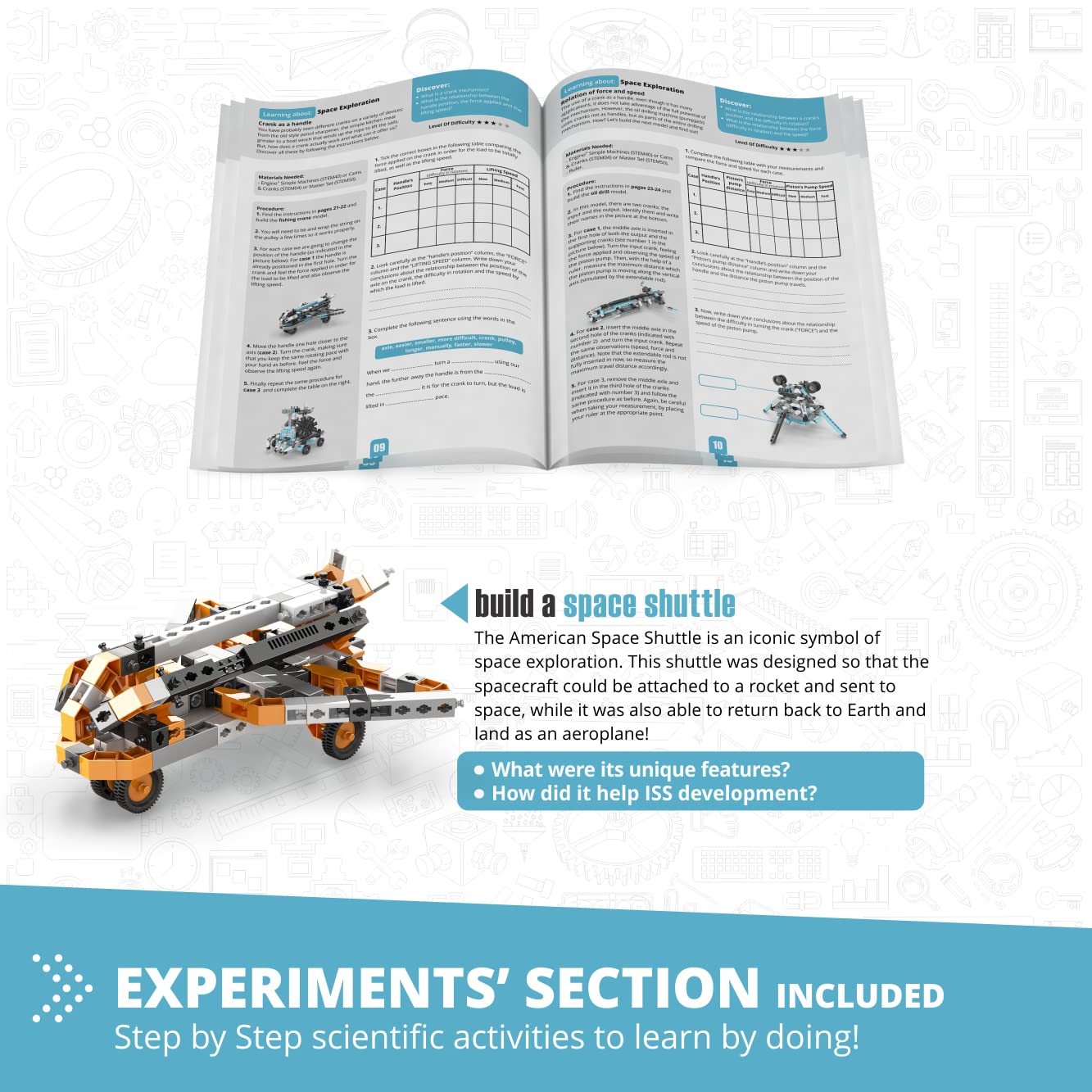 Engino STEM Toys for Kids 9+ | Astronomy Space Exploration Building Kit | Educational Construction Set for Boys & Girls | Perfect Gift for Science Lovers & Classroom Learning
