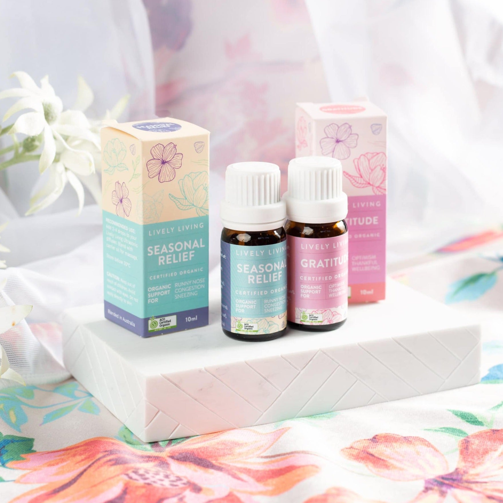 Organic Seasonal Relief Essential Oil 10ml - Natural Aromatherapy for Stress Relief & Relaxation - Perfect for Diffusers, Massage & Home Spa