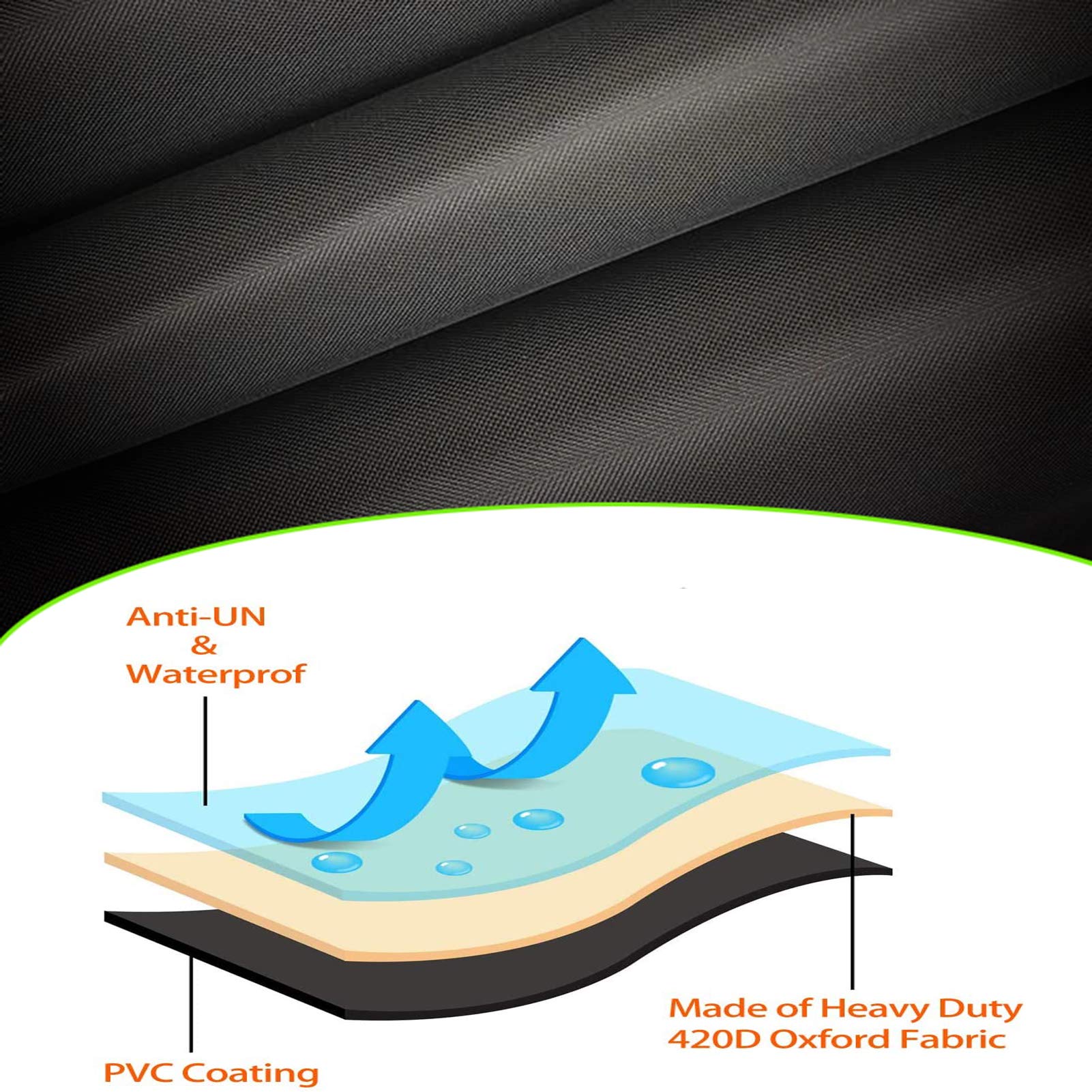 **Waterproof Outdoor Patio Furniture Covers for Rectangular Table & Chair Set (138”L x 102”W x 35”H) - Heavy Duty Garden Furniture Protector for Rain, Snow & Dust - Ideal for Backyard, Deck & Poolside Use**