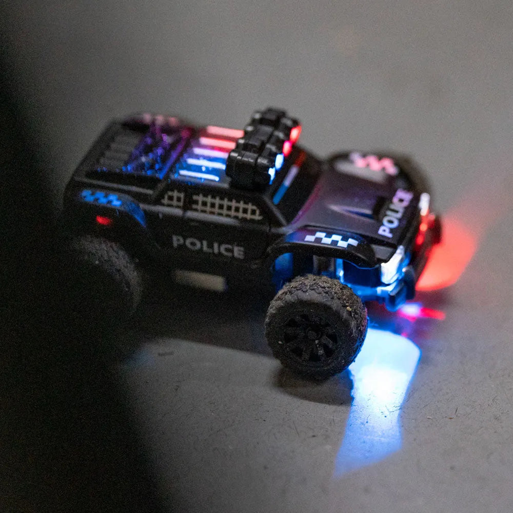 1:76 Scale Turbo Racing C82 2.4GHz RC Off-Road Truck - 4WD Remote Control Car with Proportional Steering, Ready-to-Run (RTR) - Perfect for Indoor Racing, Backyard Adventures & Police Car Role Play