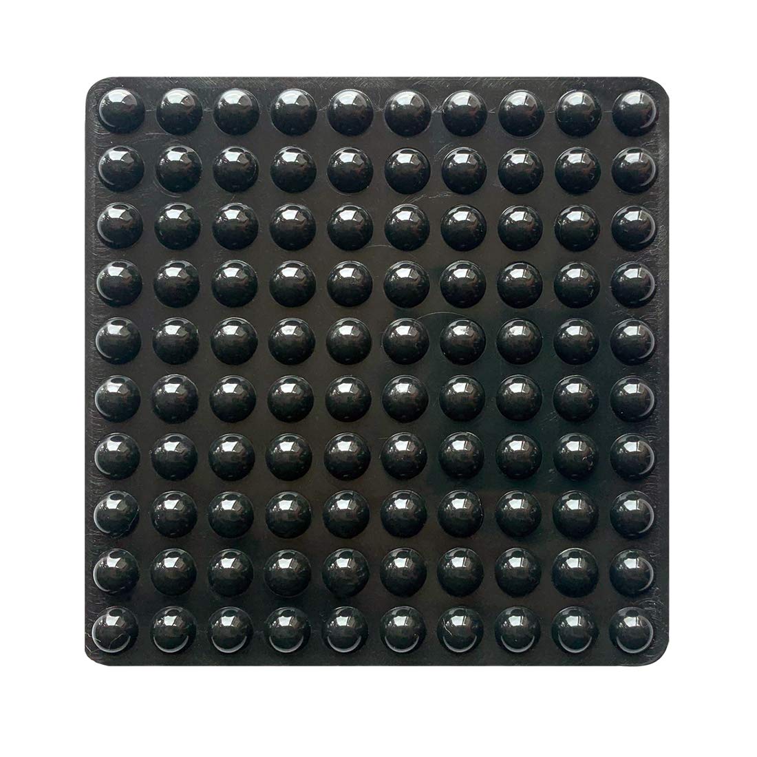 100 PCS Self-Adhesive Rubber Bumper Pads - Hemispherical Noise Dampening Feet for Cabinets, Furniture, Drawers & Electronics - Black - Protect Floors & Reduce Noise for Home & Office Use