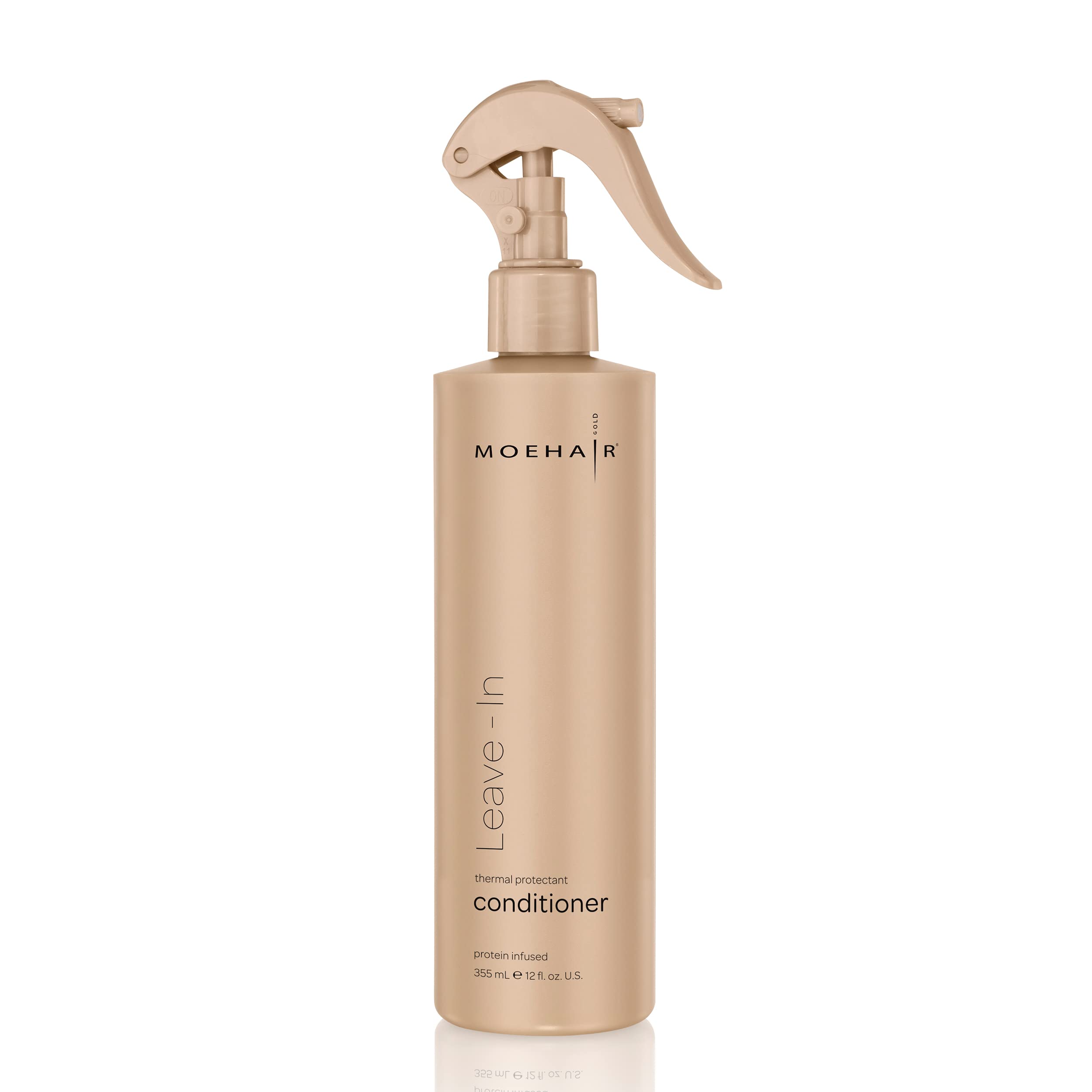 Moehair TRIO Hair Straightener Kit with Thermal Shield Spray (8 Fl Oz) & Leave-In Conditioner (12 Fl Oz) - Professional Flat Iron for Smooth, Shiny Hair at Home or Salon