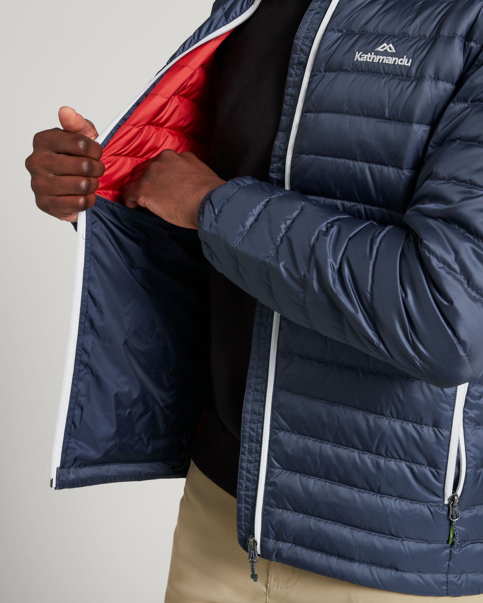 Men's Heli 600 Fill Lightweight Down Jacket - Waterproof Winter Coat for Hiking & Outdoor Activities - Midnight Navy