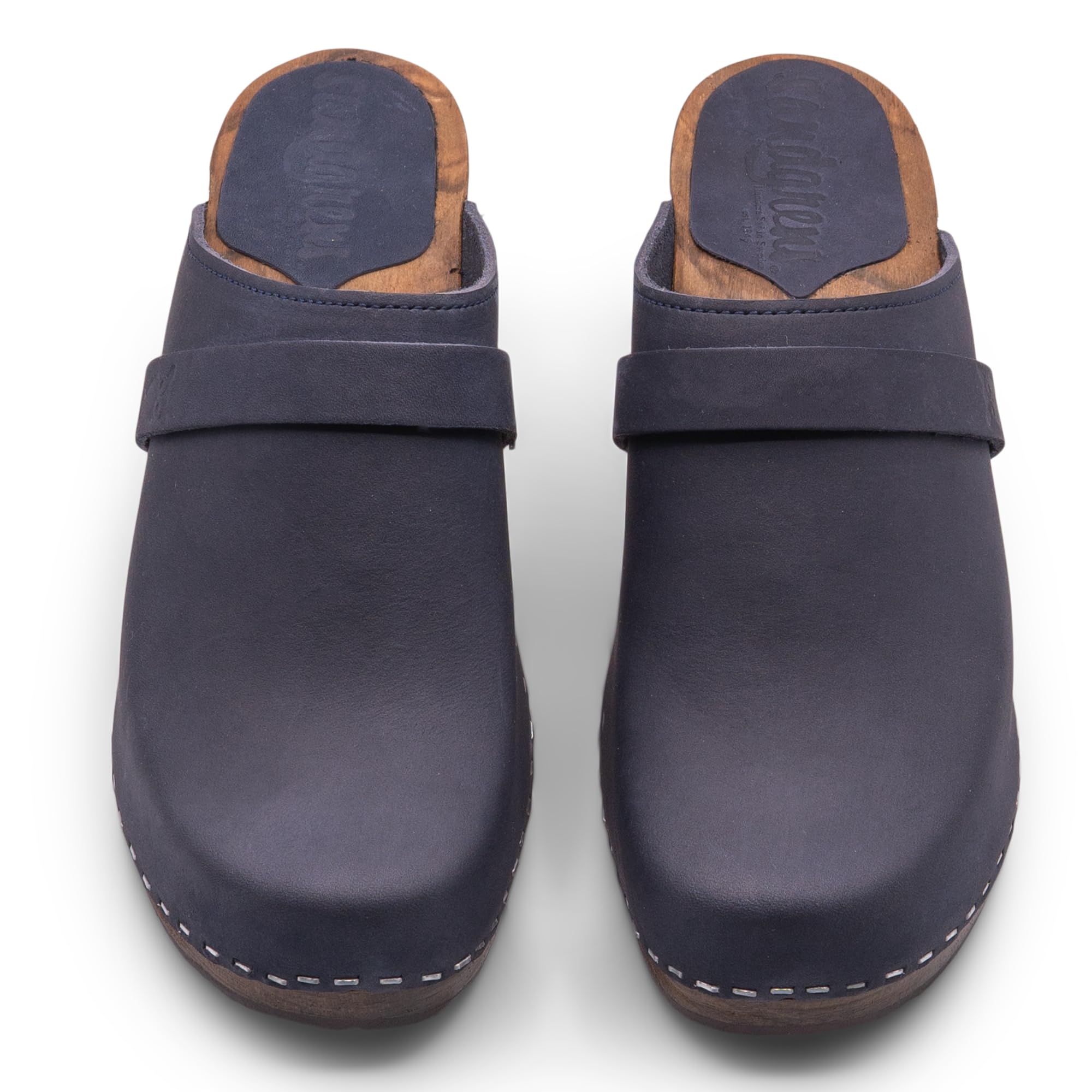 Sandgrens Handmade Swedish Wooden Clogs for Women - Comfortable High Rise Mule Shoes | Maya Style | Perfect for Gardening, Walking & Casual Outfits