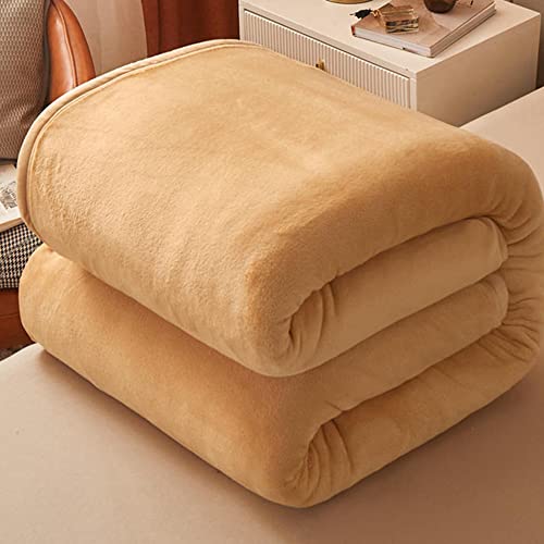 Premium Double-Sided Fleece Blanket - Ultra Soft & Fluffy 150x200cm Warm Bed Blanket for All Seasons | Lightweight Cozy Throw for Sofa, Travel & Home Use (Grey) - Perfect for Lounging, Movie Nights & Cold Weather Comfort