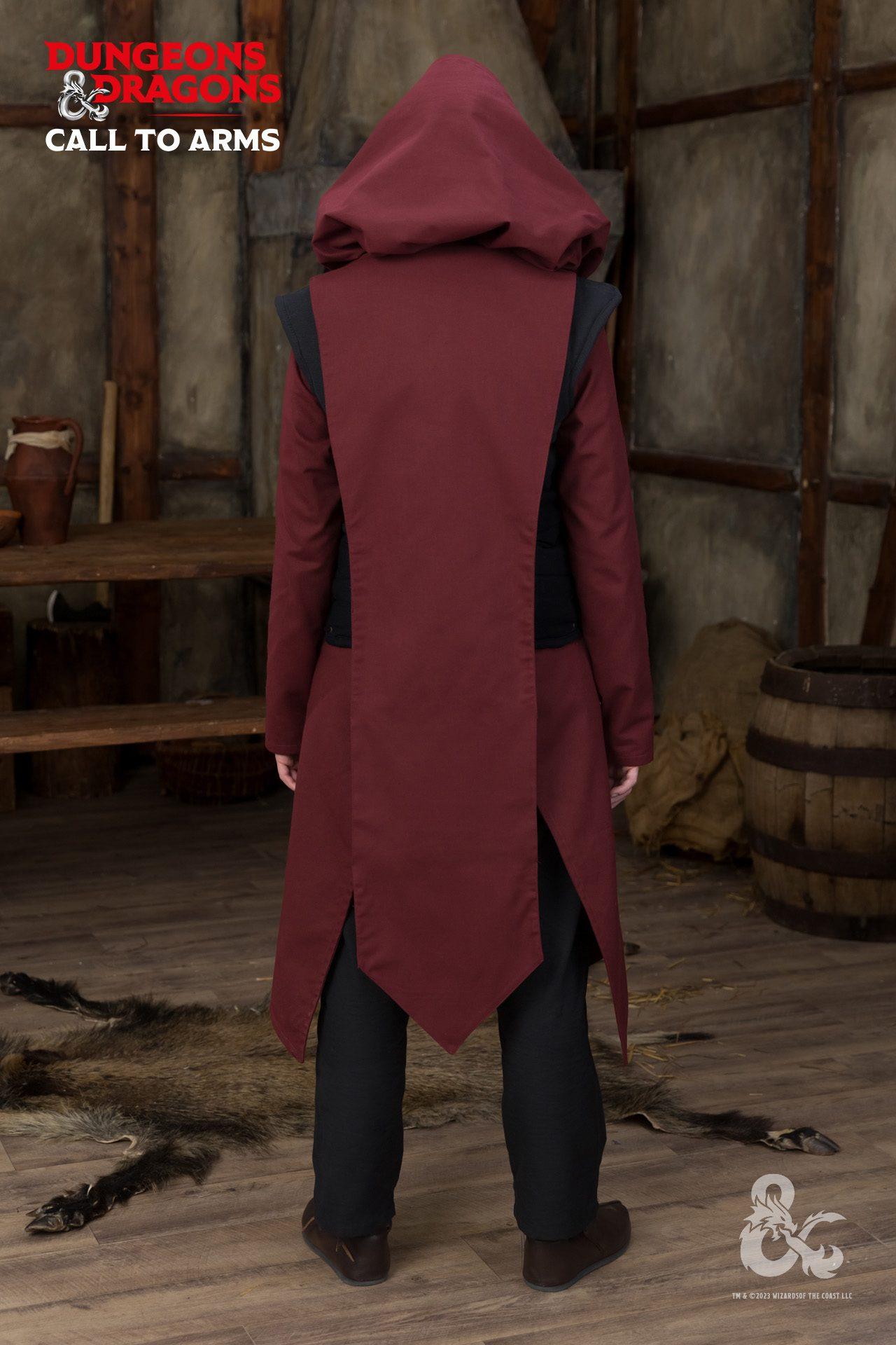 Dungeons & Dragons Paladin Tabard - Burgundy Medieval Costume for LARP, Cosplay & Renaissance Fairs | Perfect for D&D Adventurers & Fantasy Enthusiasts