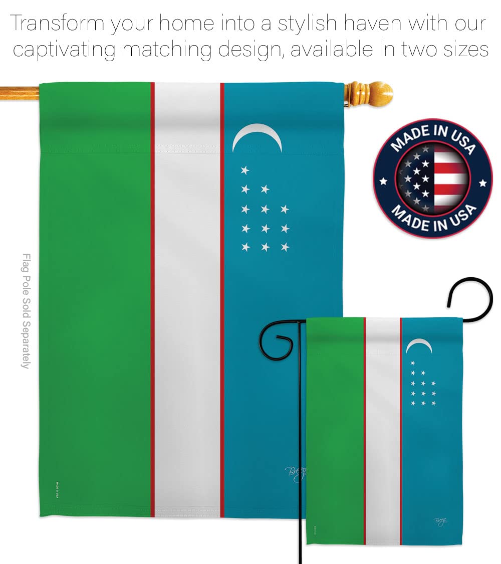 Uzbekistan National Flag Set 28