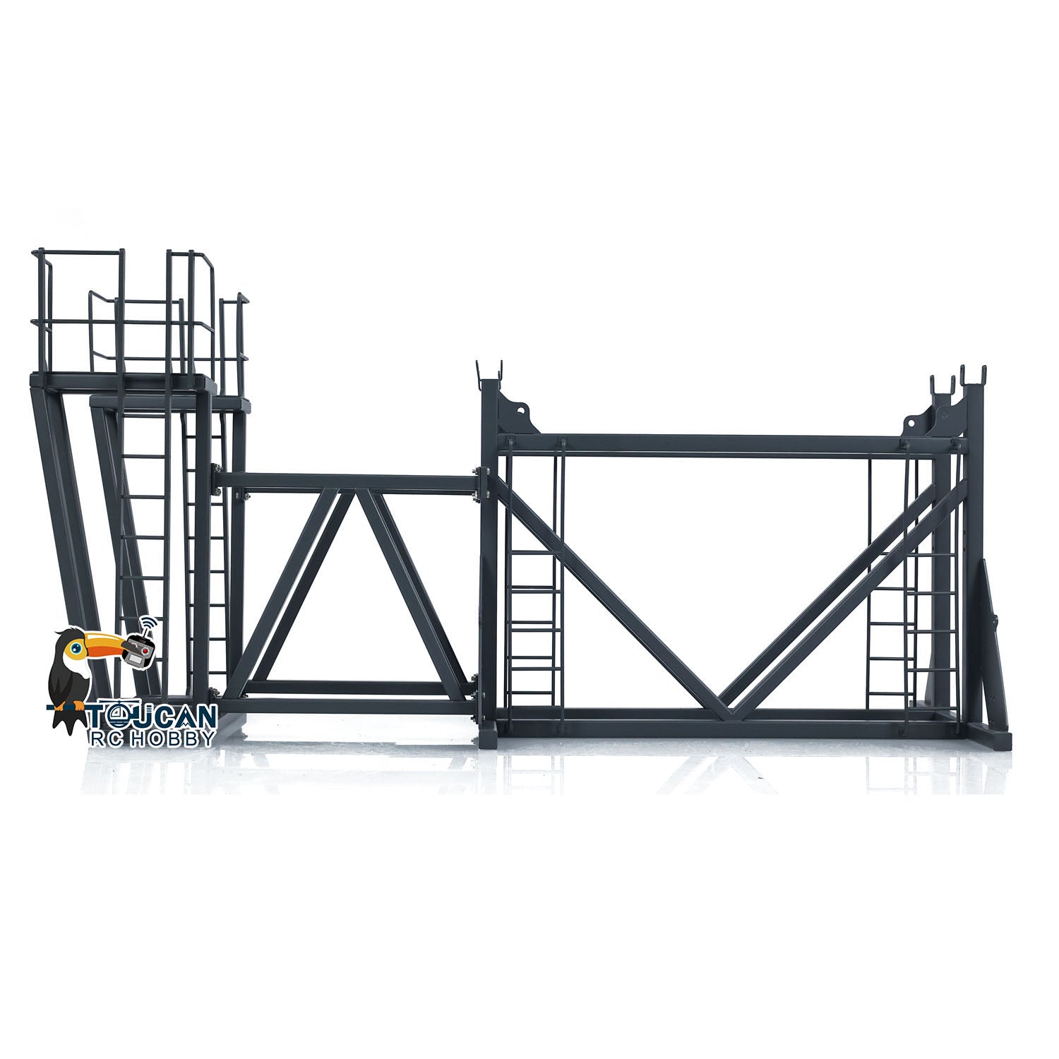1/14 Scale K970 300 RC Hydraulic Excavator Toy - Radio Controlled Demolition Machine with Replaceable 2-Arm, RTR Painted Version - Perfect for Construction Enthusiasts & RC Hobbyists (Ideal for Backyard Digging, Sandbox Play & Model Construction Sites)