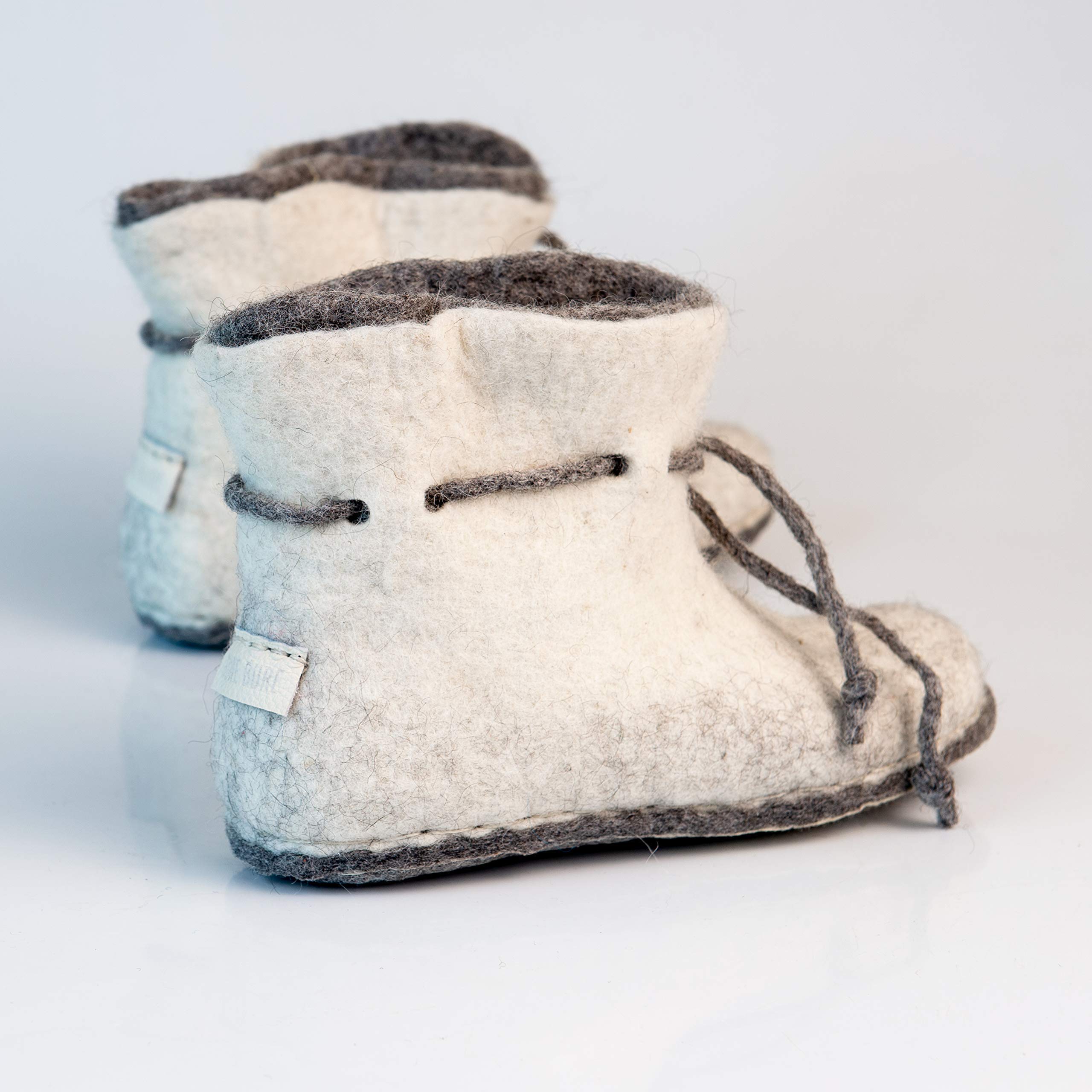 Cozy 2-Layer Wool Ankle Boots for Women - Warm Winter House Slippers with Non-Slip Sole | Perfect Mothers Day Gift, Christmas Present & Indoor/Outdoor Comfort Shoes for Home, Office and Travel
