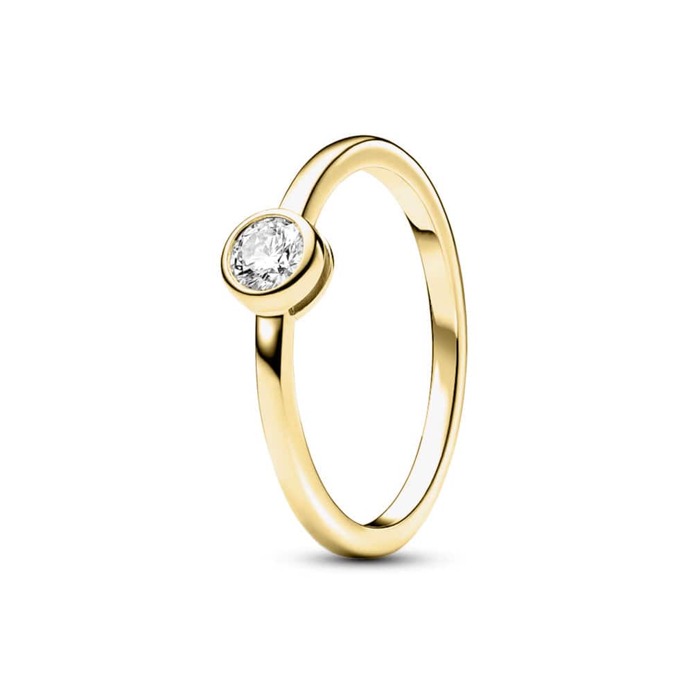 Petite Lab Grown Diamond Bezel Promise Ring for Women - Elegant Minimalist Engagement & Anniversary Jewelry Gift