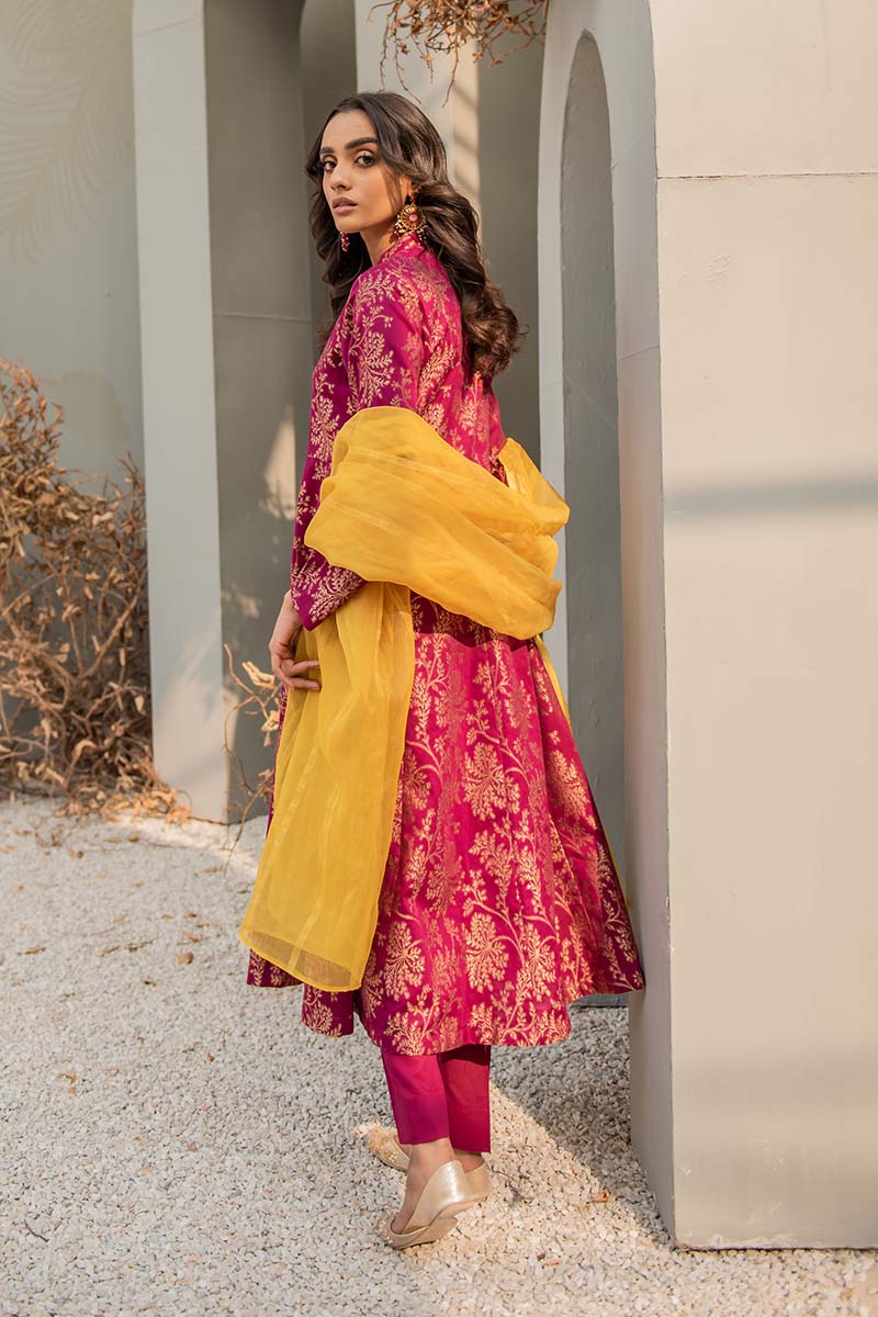 GUL AFSHAN B 3PC Set - Elegant Floral Printed Dress for Women | Perfect for Parties, Weddings & Special Occasions