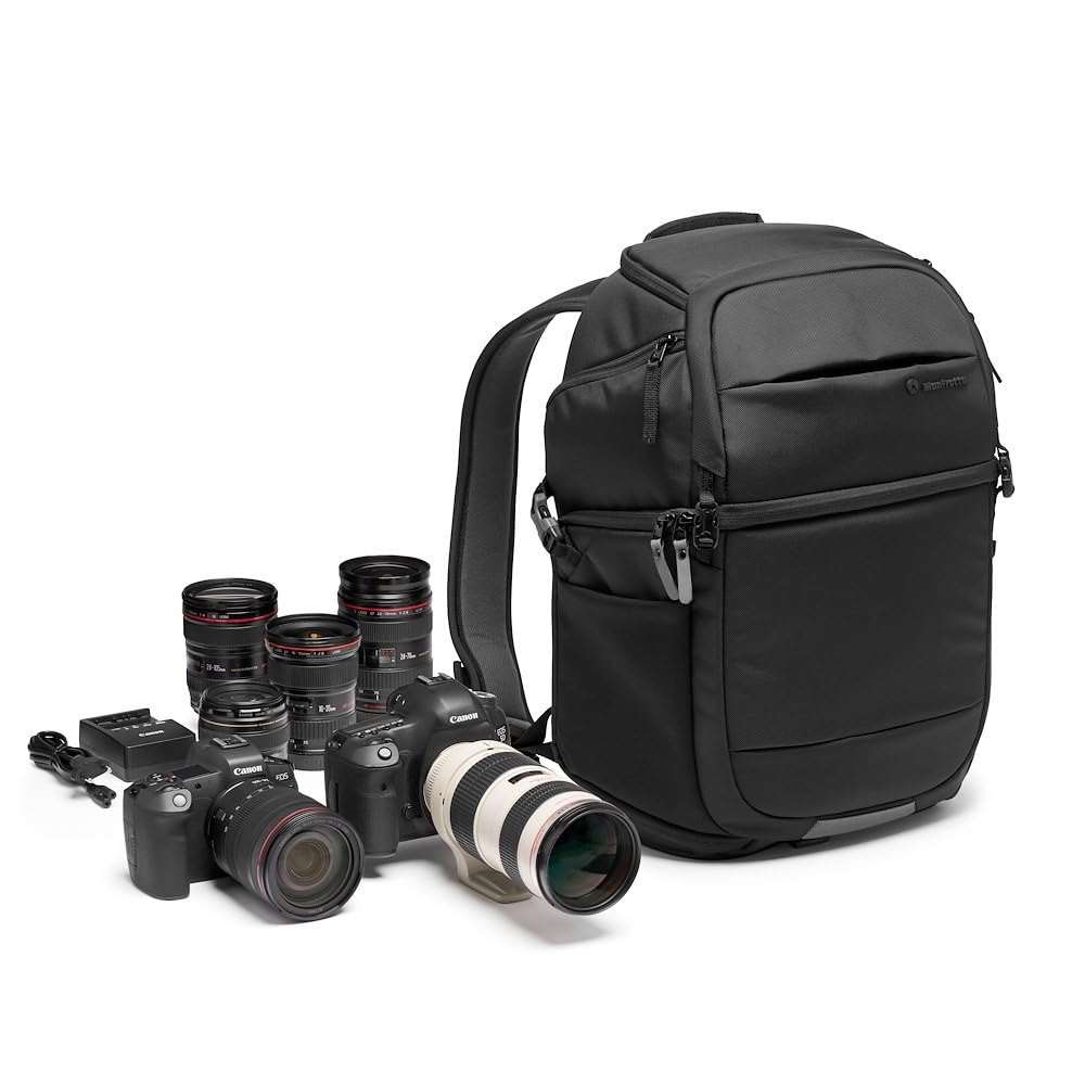 Manfrotto Advanced Fast III Professional DSLR/Mirrorless Camera Backpack - Waterproof Laptop Compartment, Customizable Dividers, Side Access & Tripod Mount - Perfect for Travel, Photography & Outdoor Adventures
